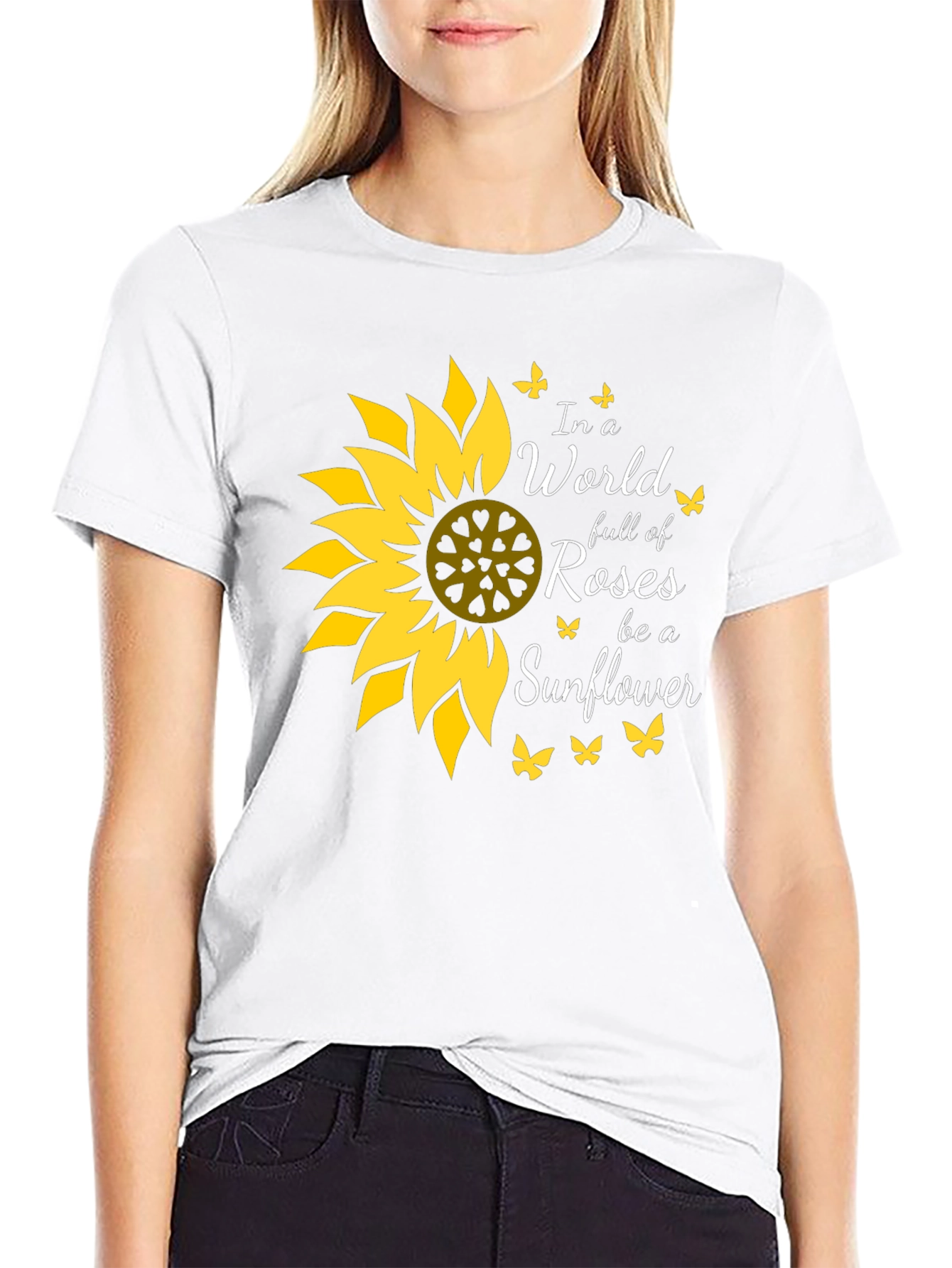 Sunflower Graphic Tee - Be a Sunflower!