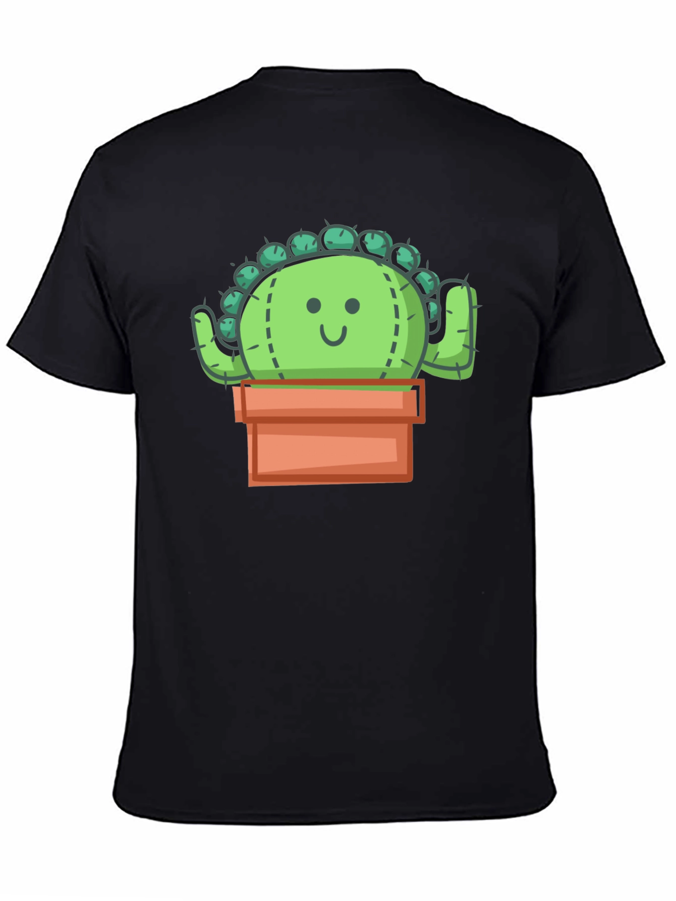 Cactus Graphic T-Shirt - Black Cotton Tee
