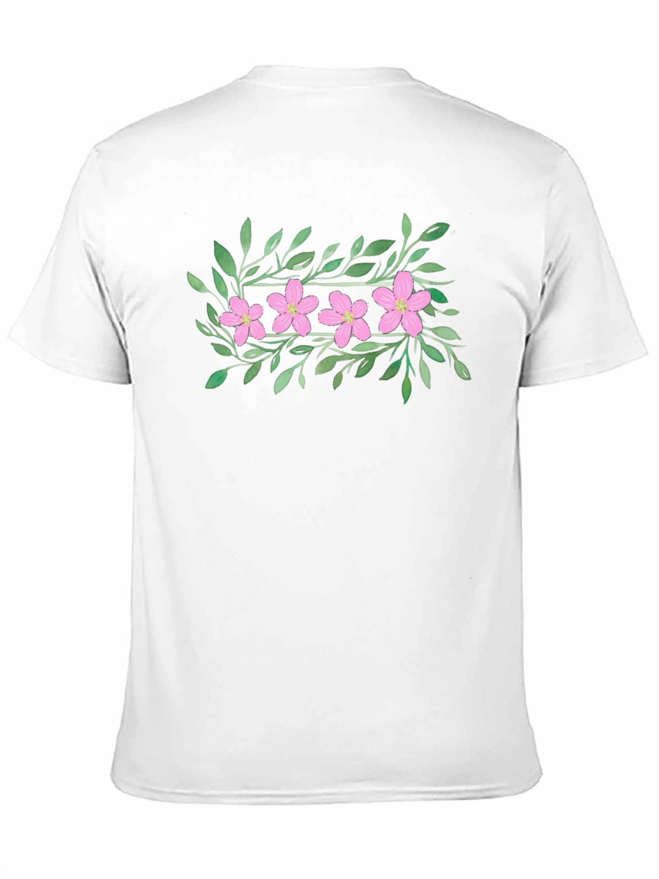 Floral Print Black T-Shirt