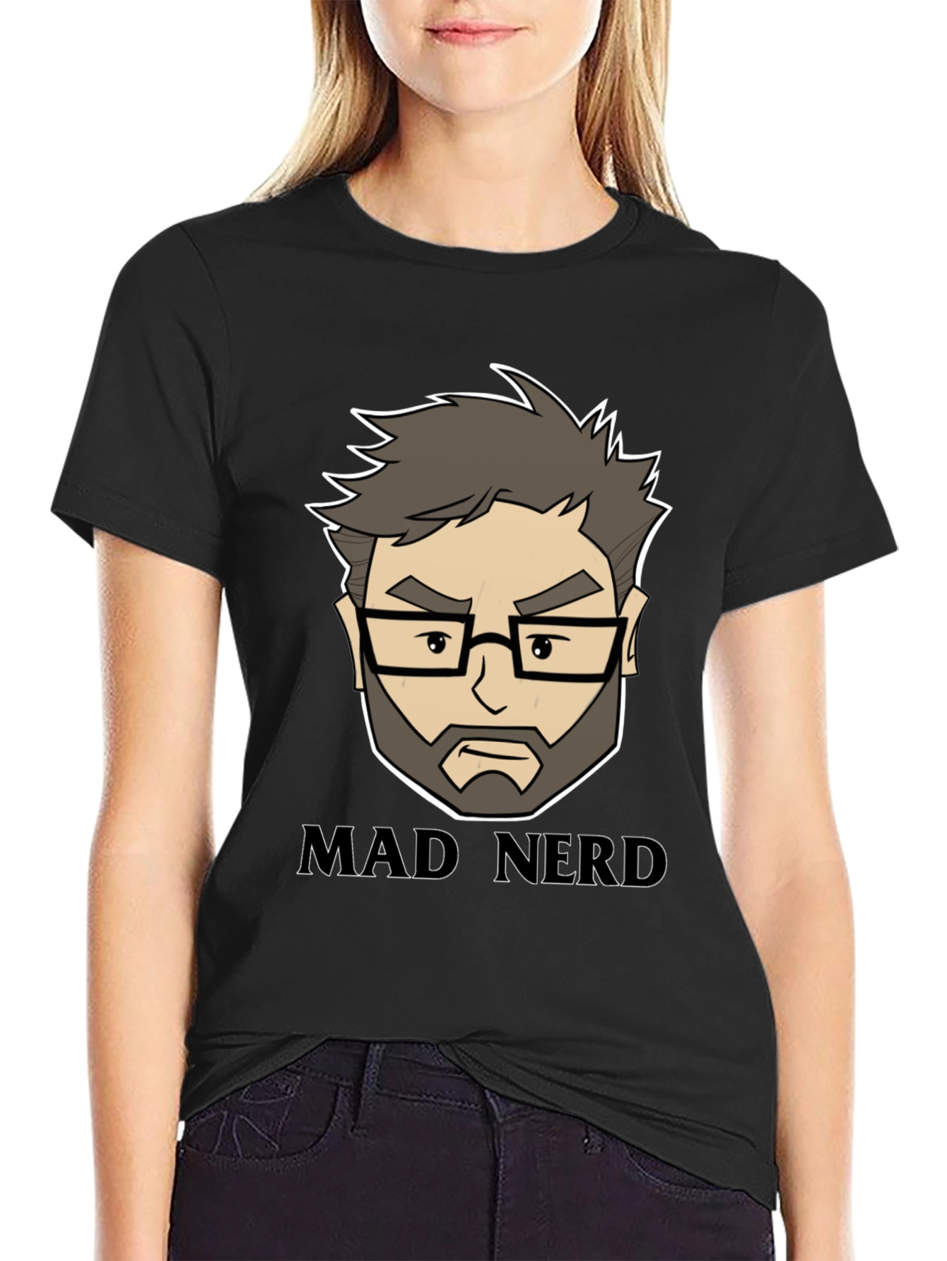 Mad Nerd Graphic Tee - Cool Geeky Design