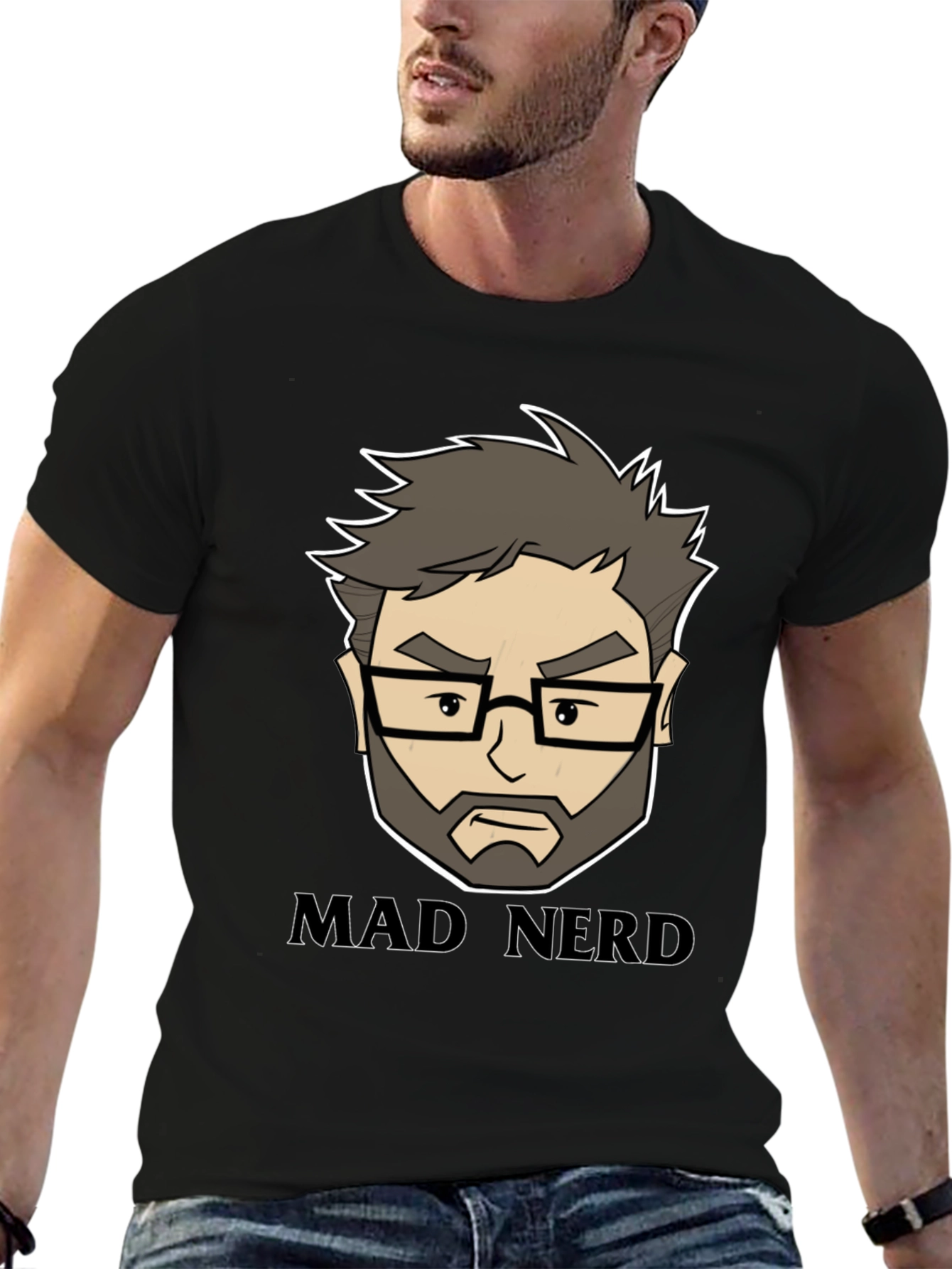 Mad Nerd Graphic Tee - Cool Geeky Design