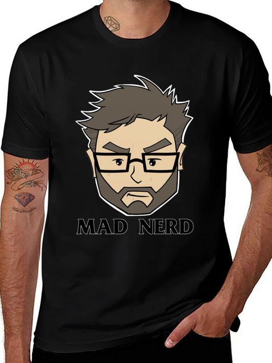 Mad Nerd Graphic Tee - Cool Geeky Design