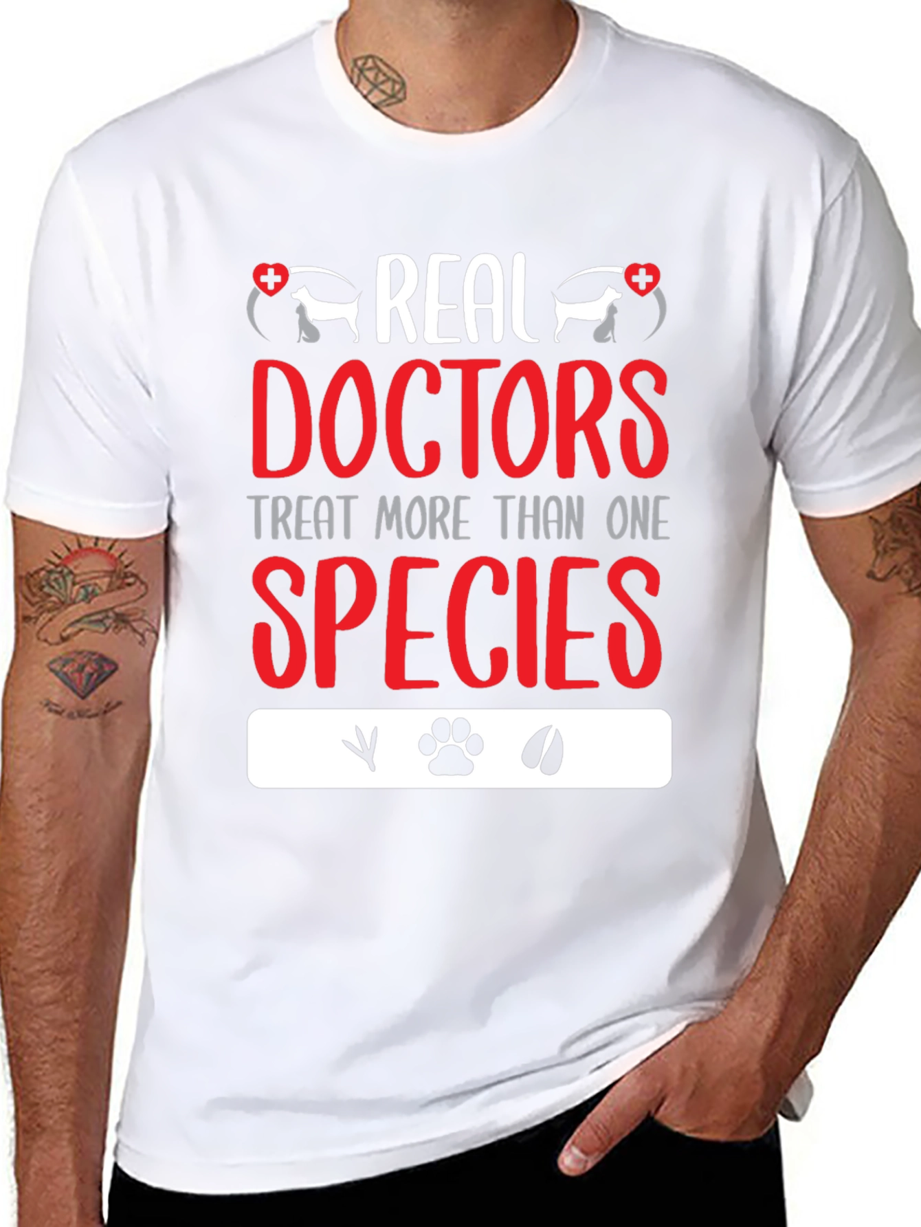 Veterinarian T-Shirt: Real Doctors Treat All Species
