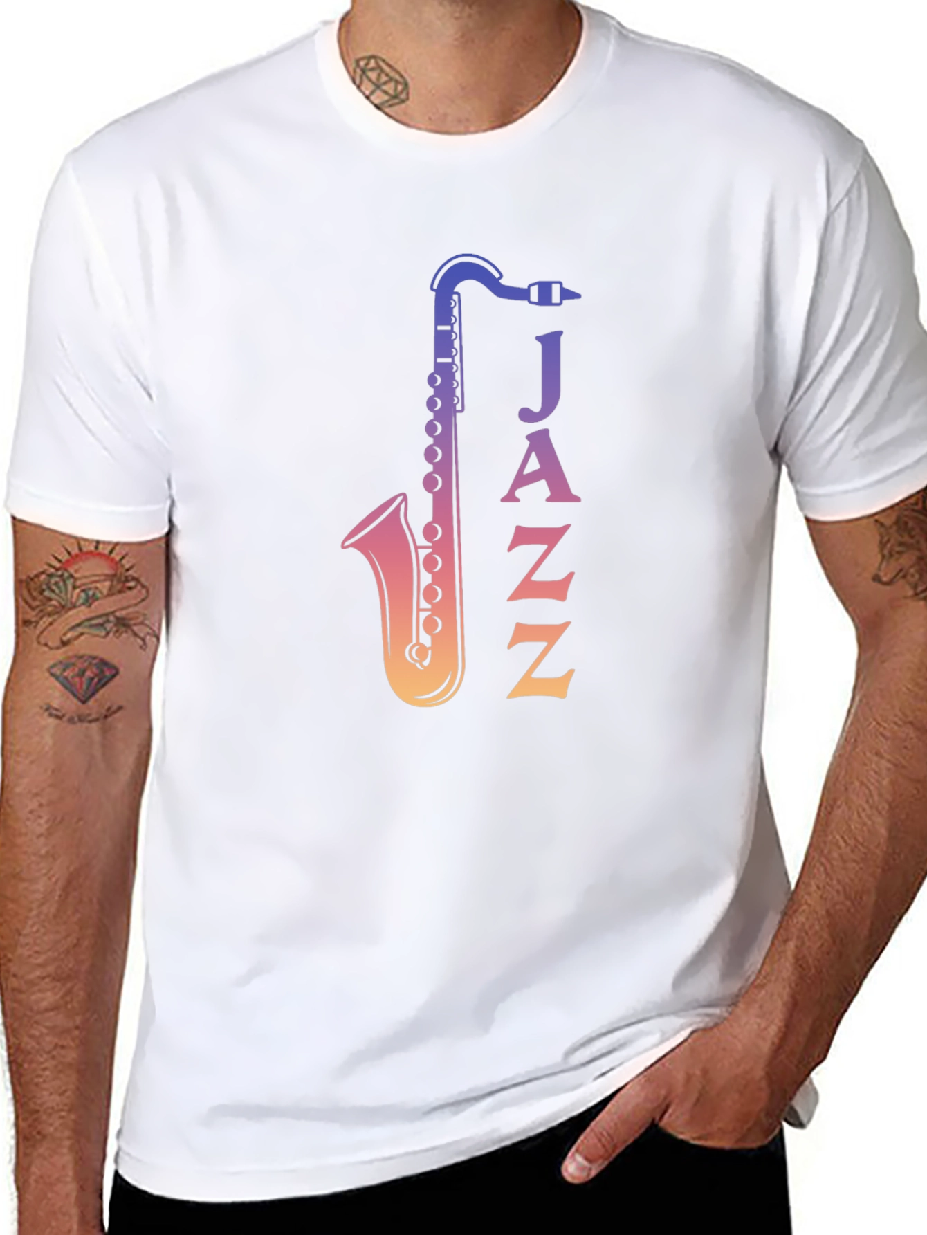 Jazz Saxophone Graphic Tee