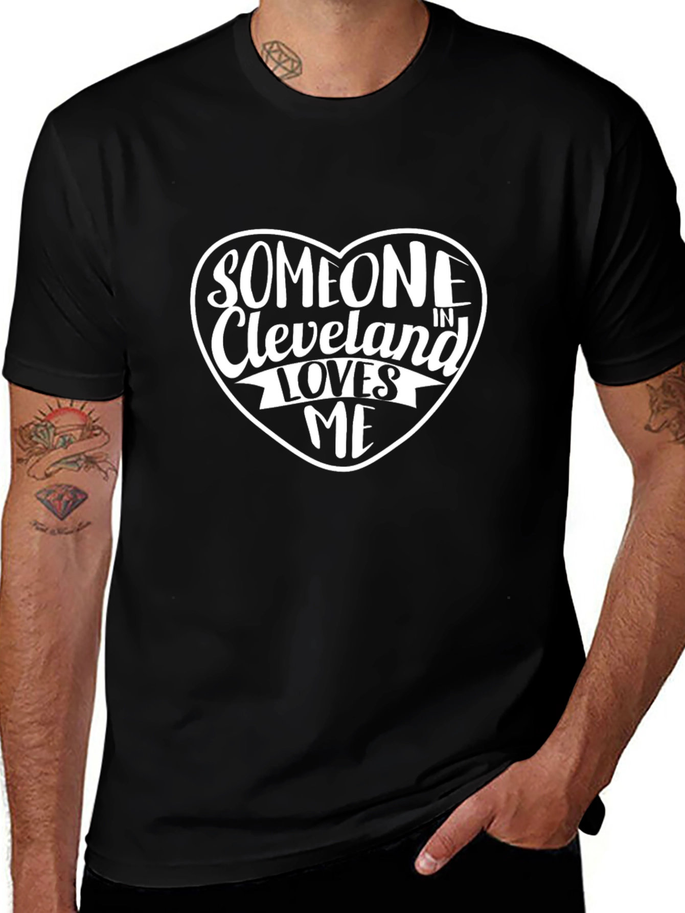 Cleveland Loves Me T-Shirt - Black