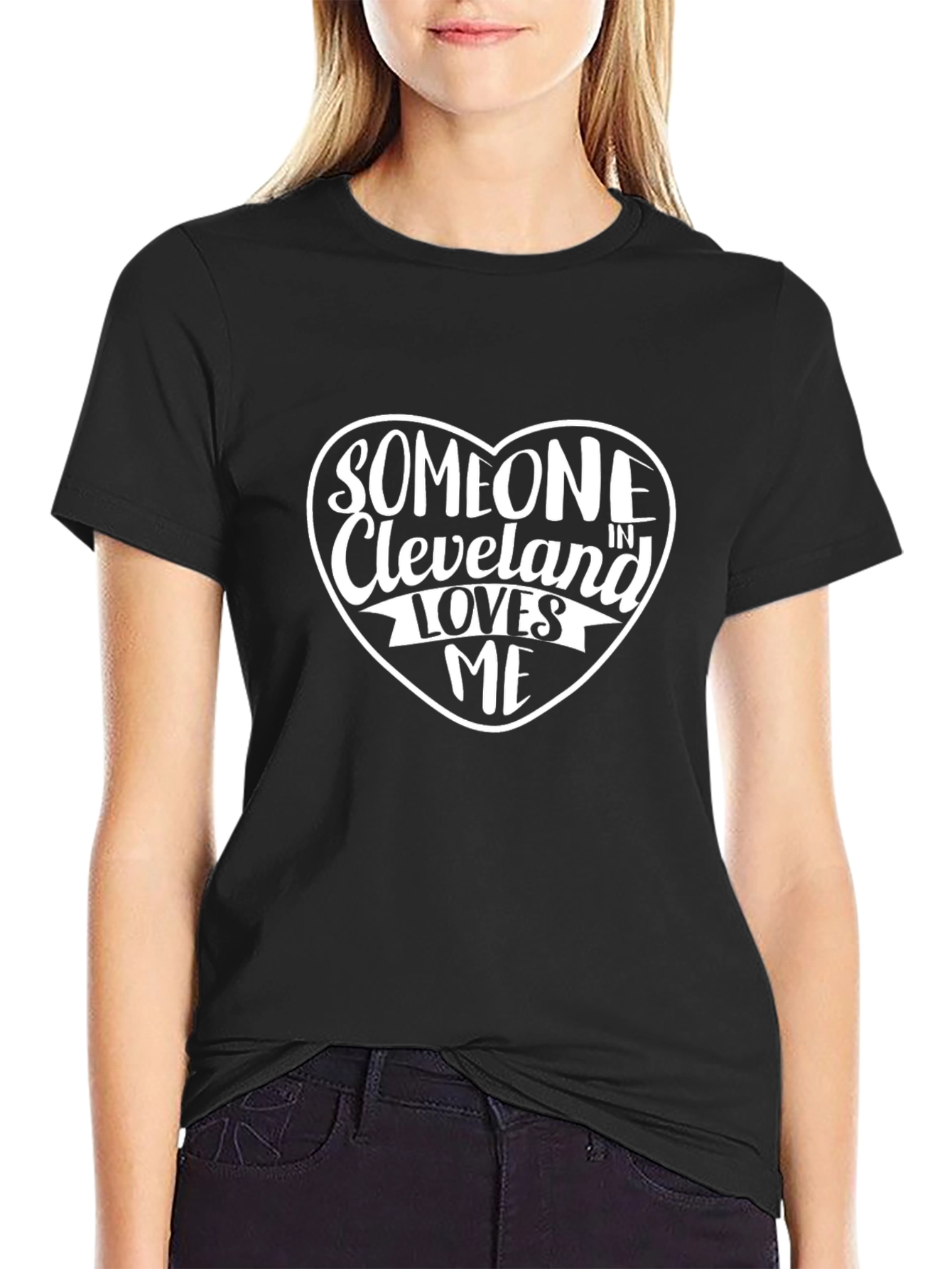 Cleveland Loves Me T-Shirt - Black