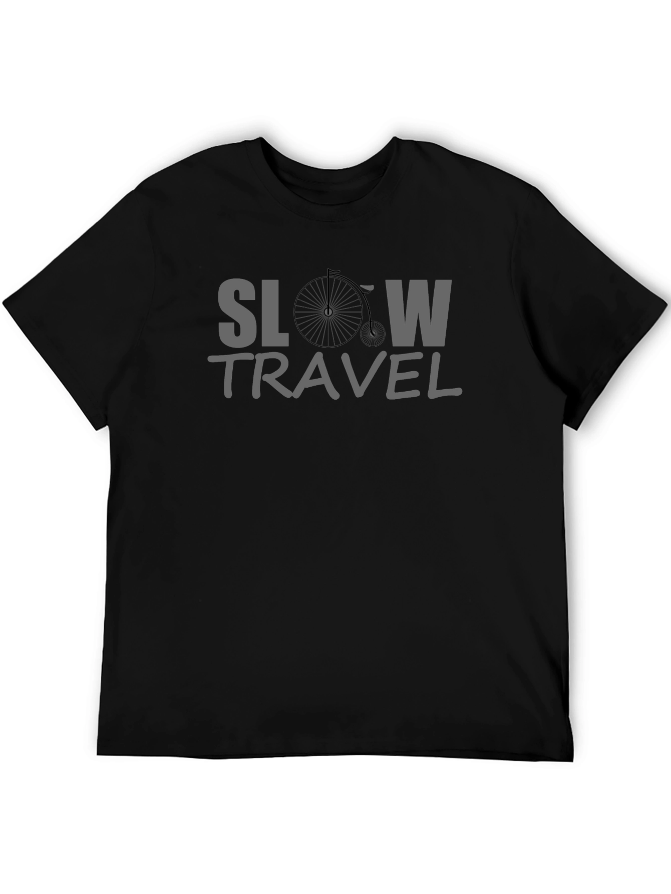 Slow Travel Black Graphic Tee