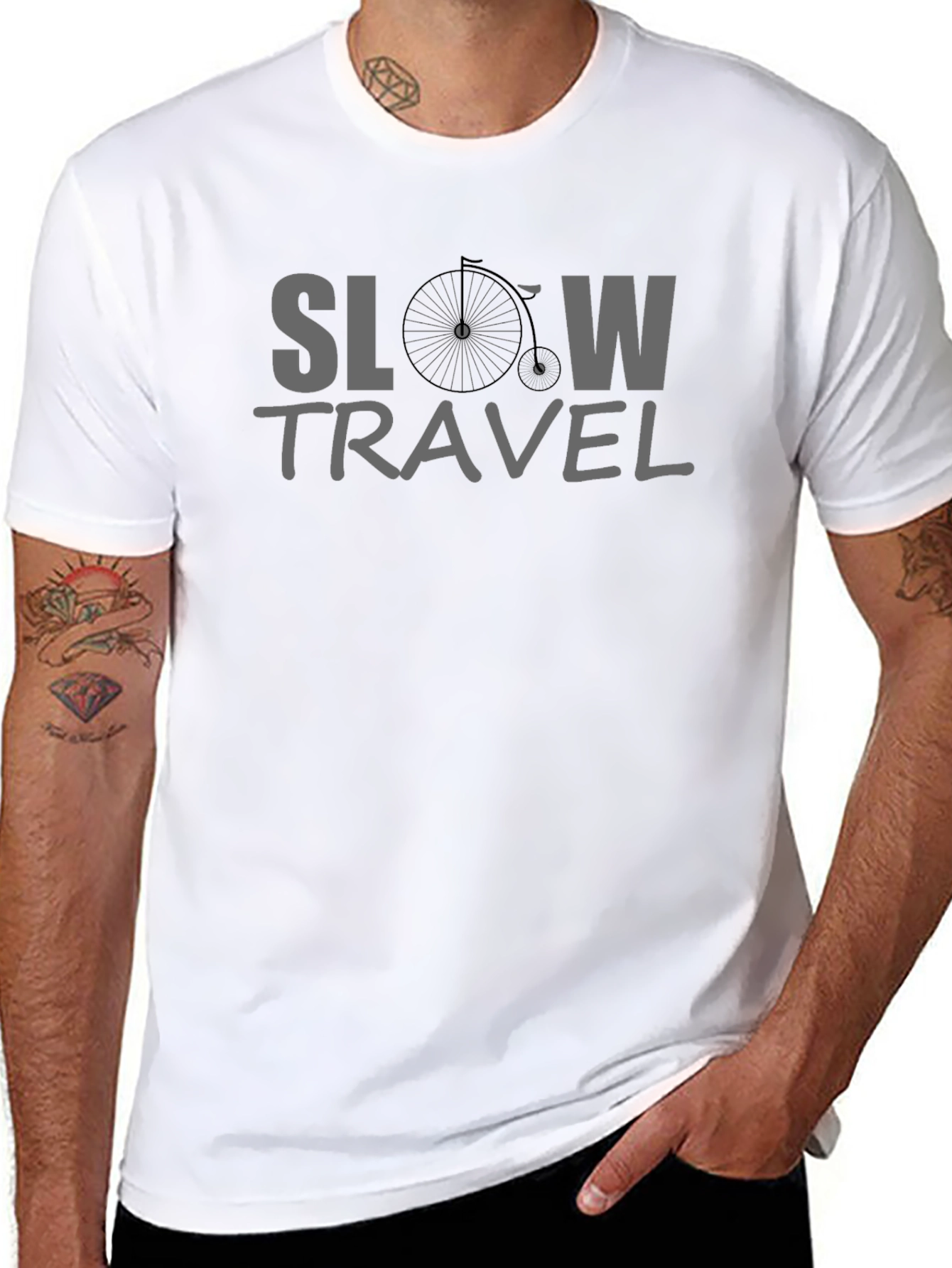 Slow Travel Black Graphic Tee