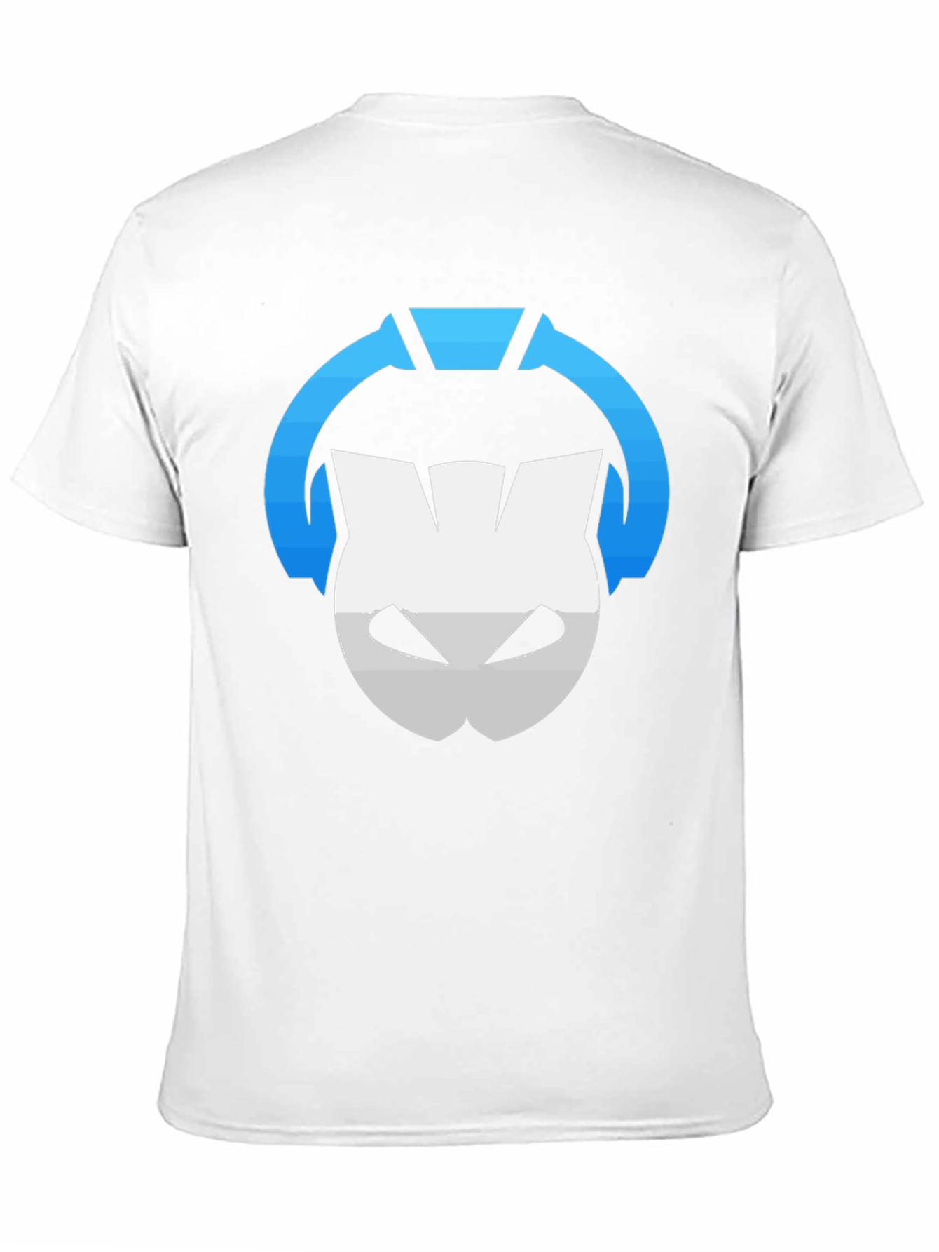 Black T-Shirt with Gaming Headset Logo