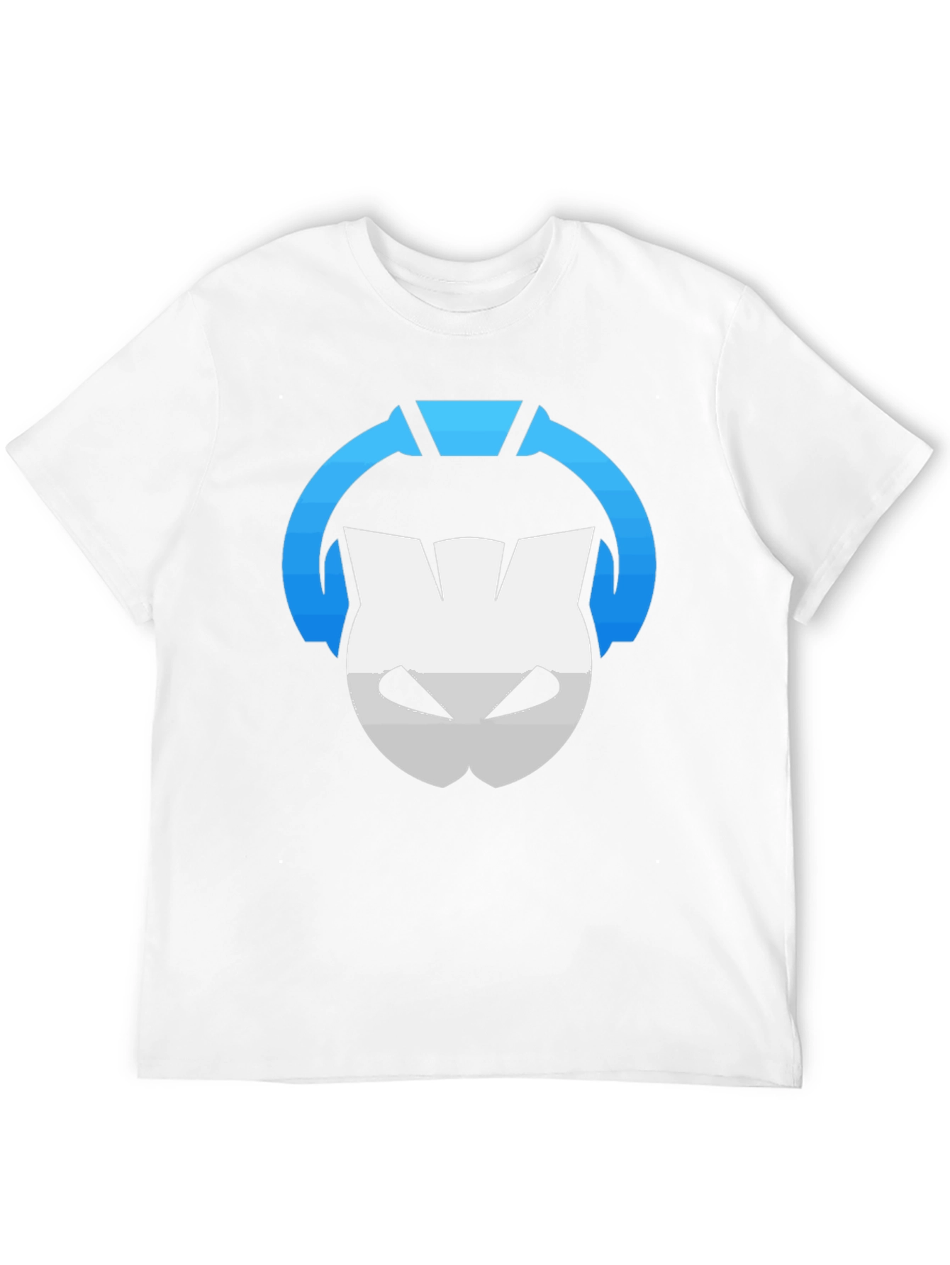Black T-Shirt with Gaming Headset Logo