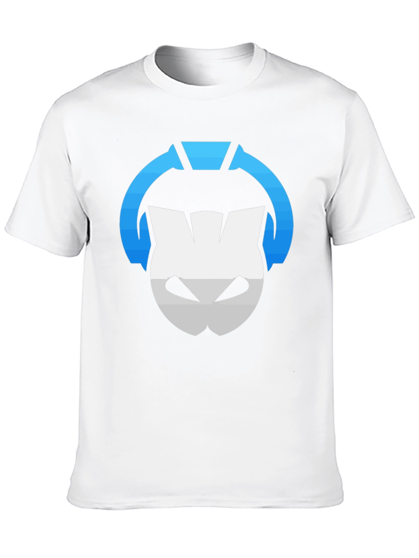 Black T-Shirt with Gaming Headset Logo