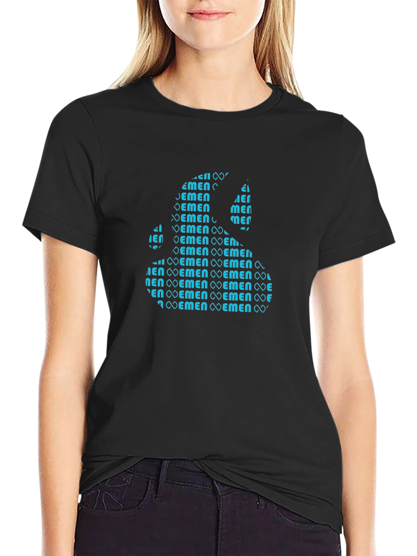 Mens Silhouette Graphic T-Shirt - Black