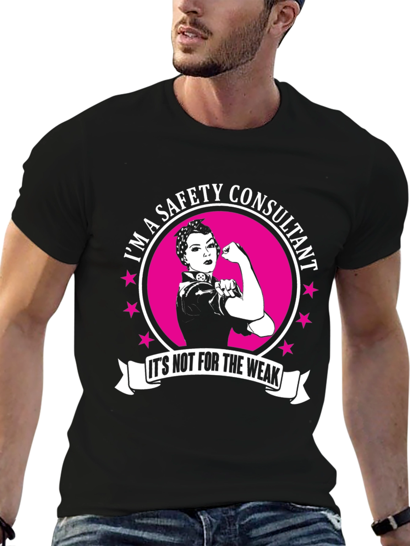 Safety Consultant T-Shirt - Strong Woman Graphic