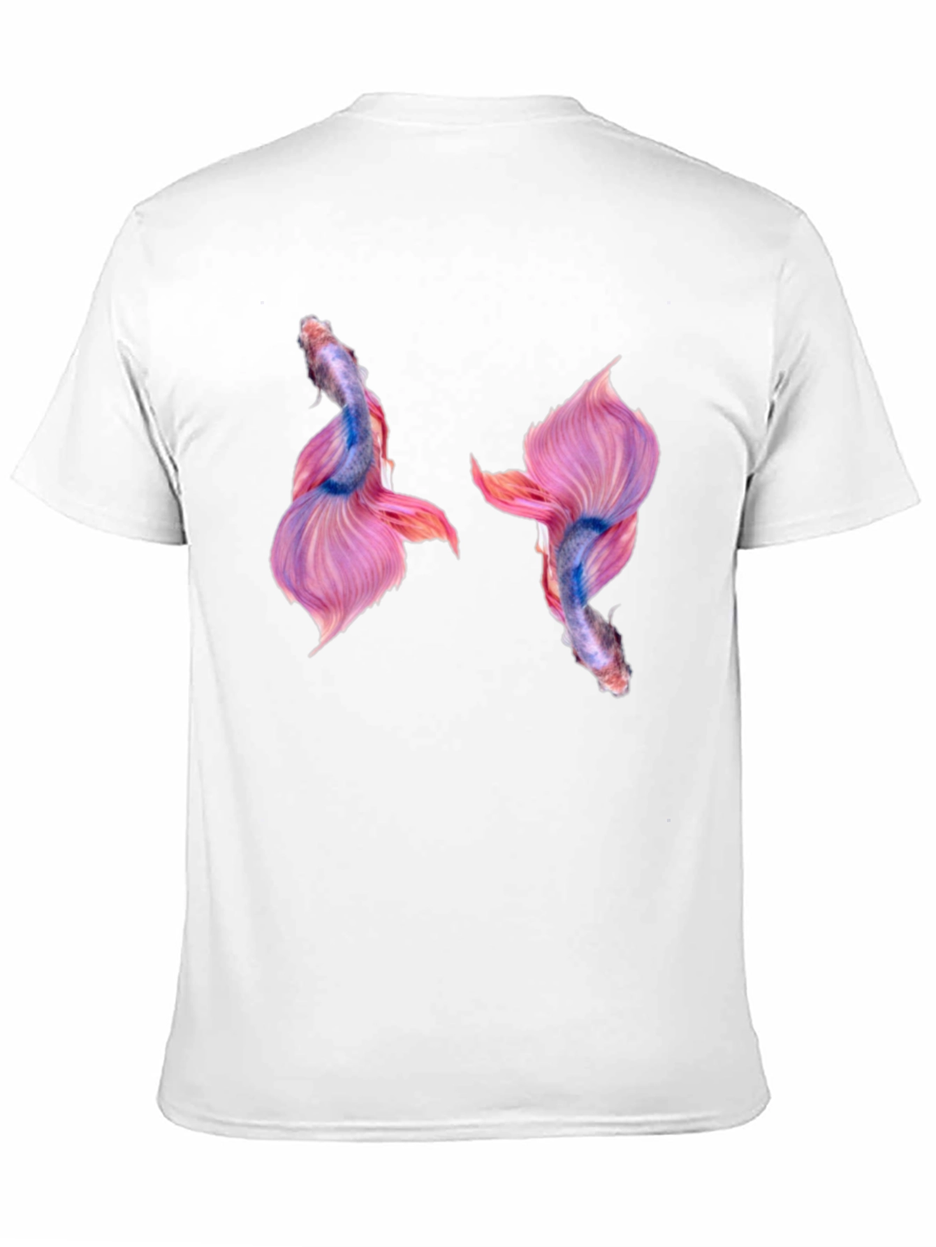 Betta Fish Graphic Print Black T-Shirt