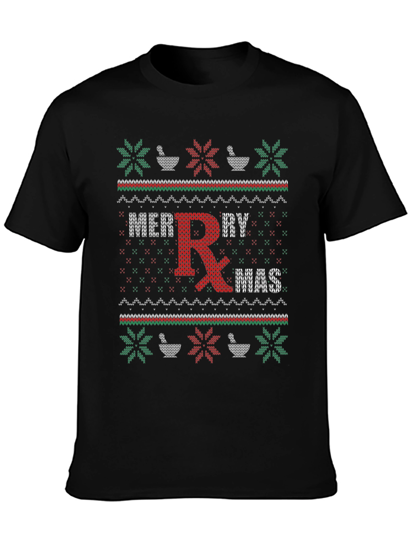 Merry Rx-Mas Pharmacist Ugly Christmas Sweater T-Shirt