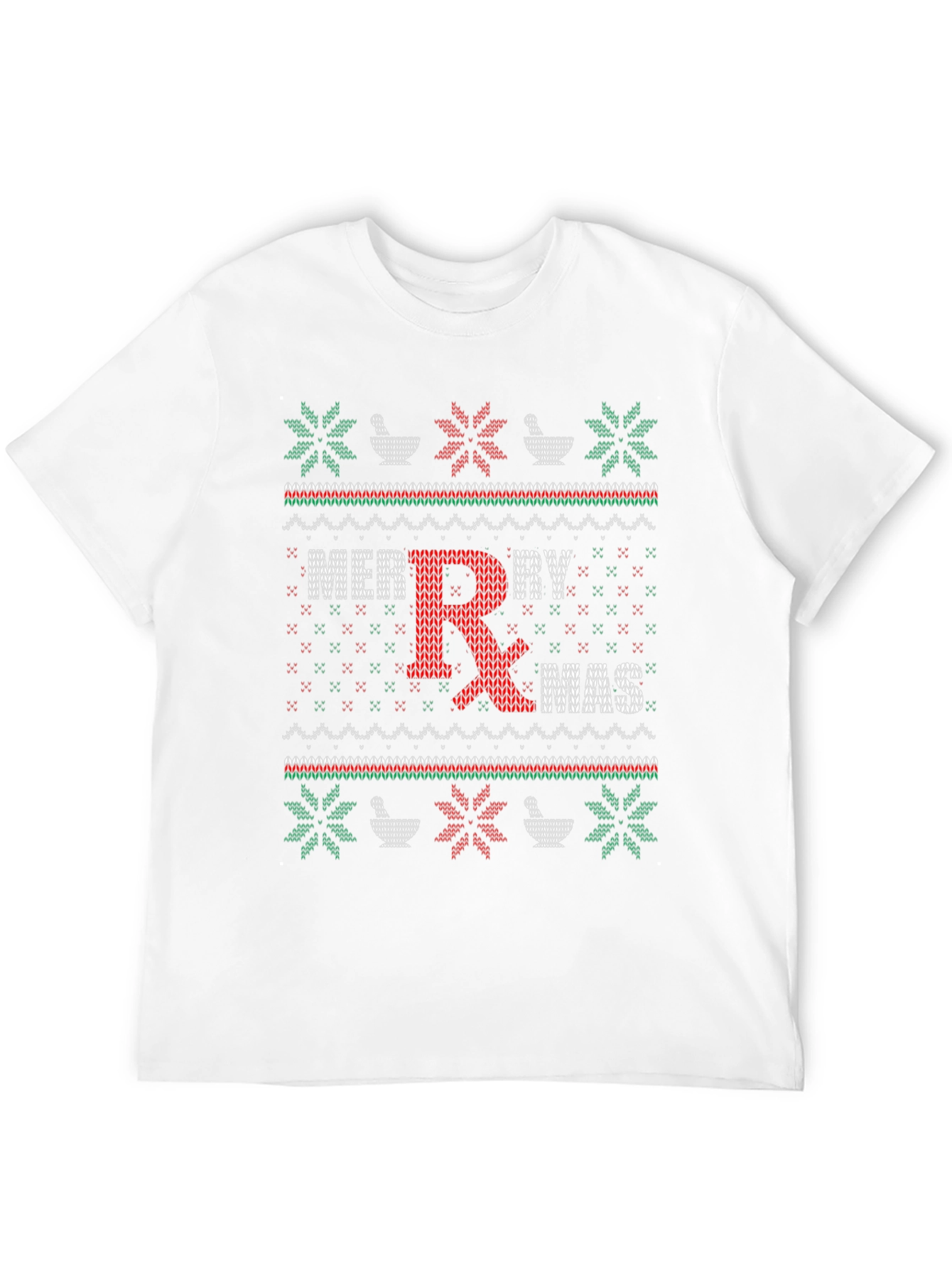 Merry Rx-Mas Pharmacist Ugly Christmas Sweater T-Shirt