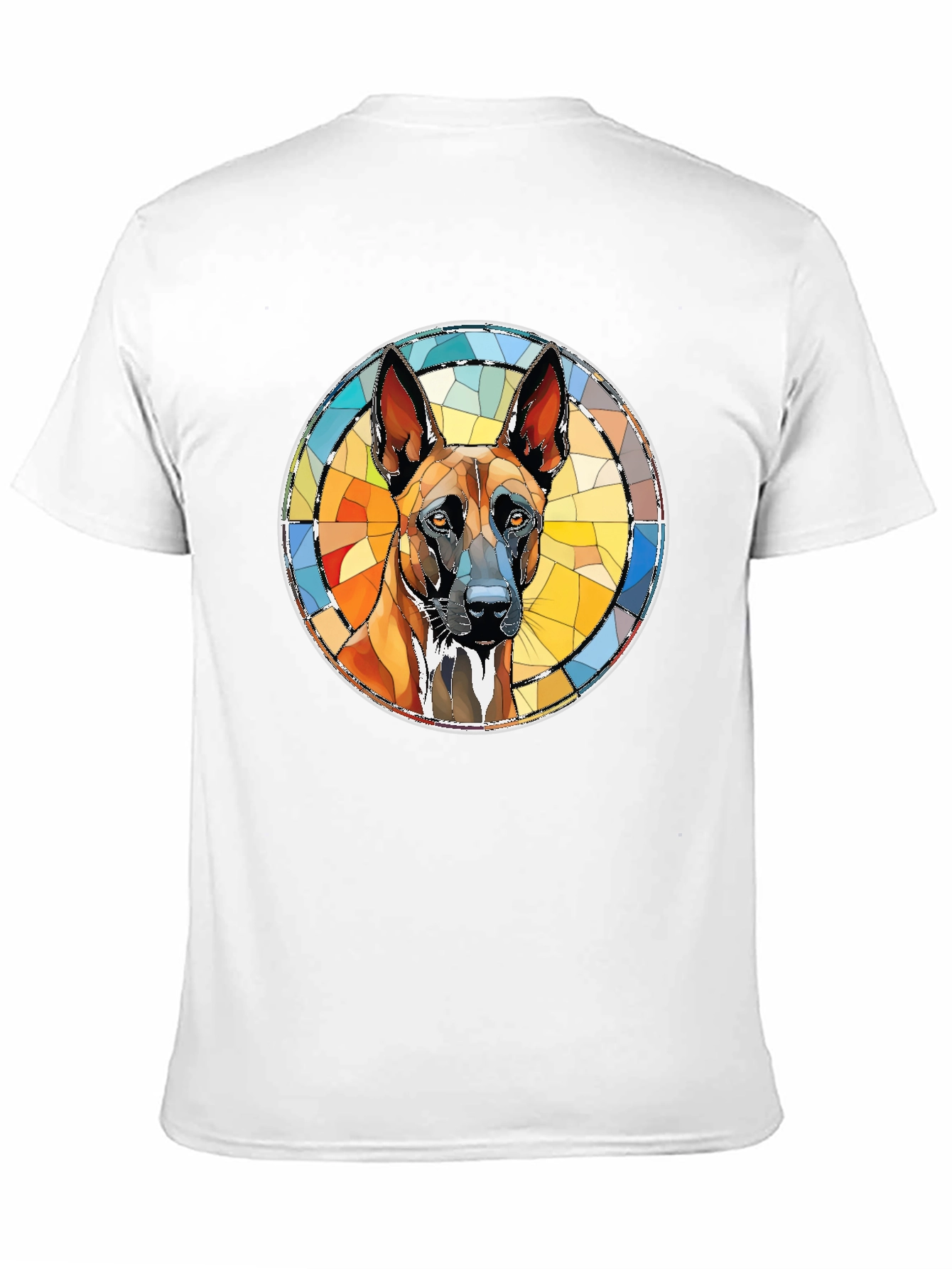 Belgian Malinois Geometric T-Shirt – Stylish Dog Lover Graphic Tee Gift