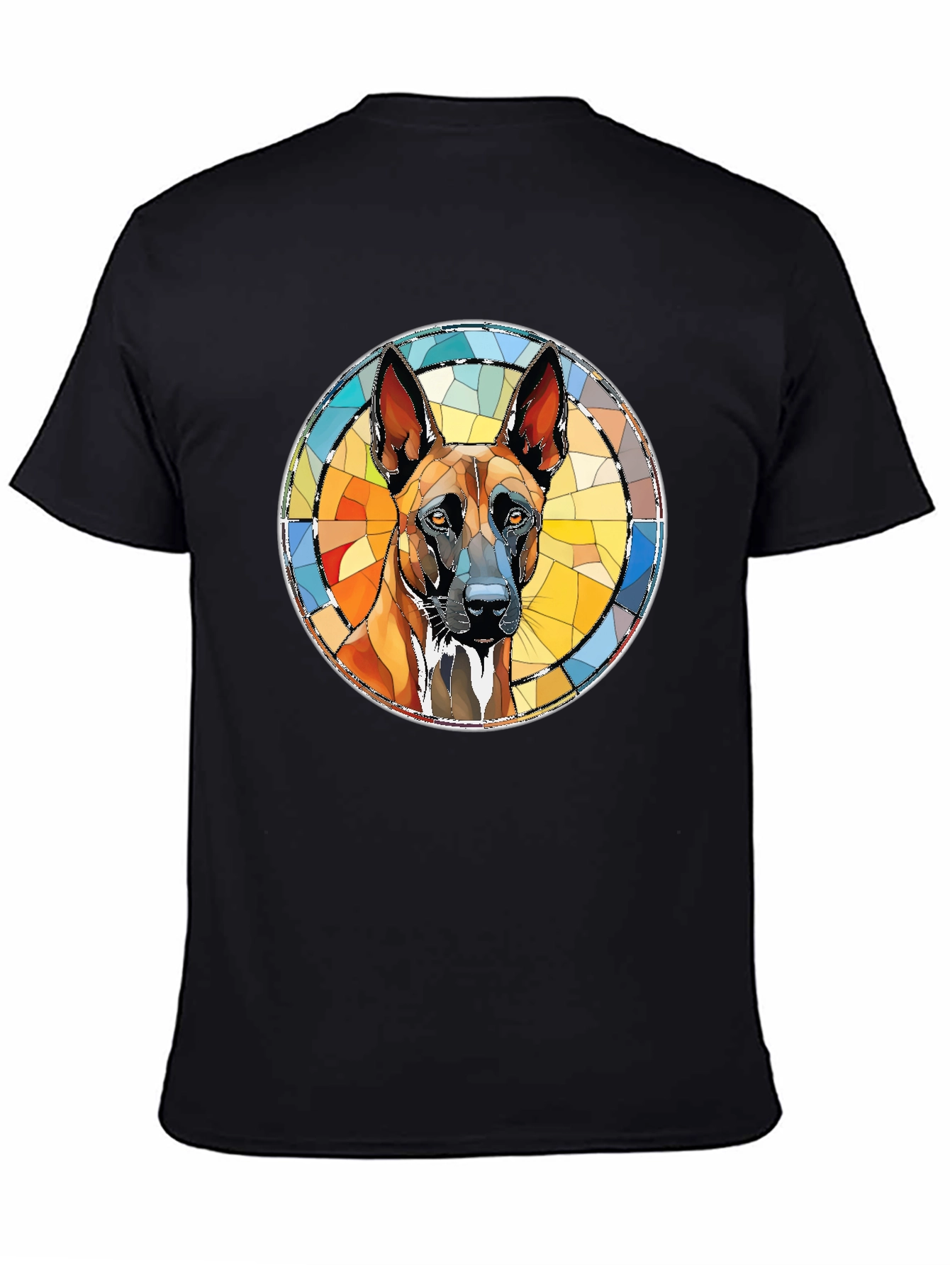 Belgian Malinois Geometric T-Shirt – Stylish Dog Lover Graphic Tee Gift