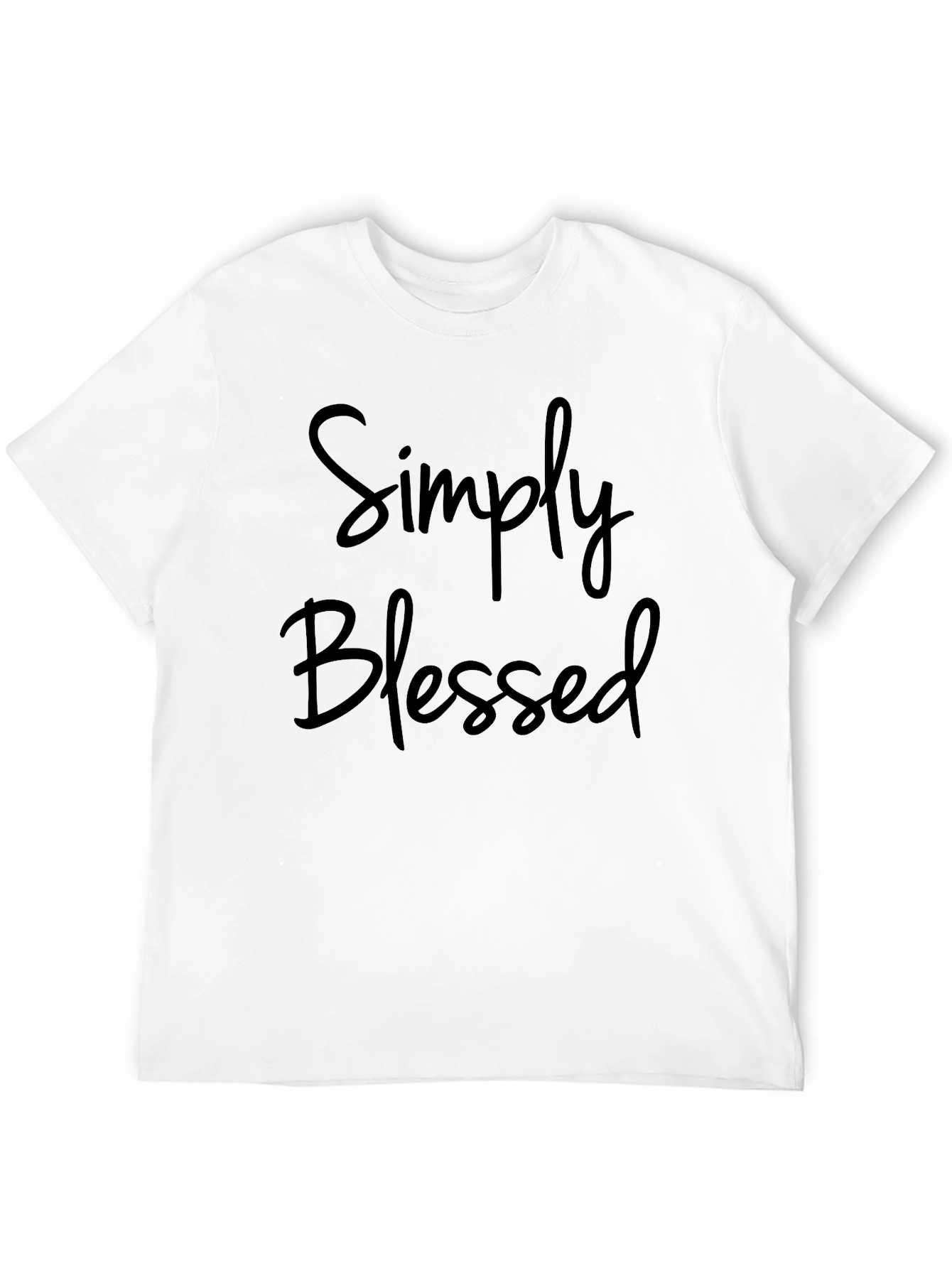 Simply Blessed Black Crewneck T-Shirt
