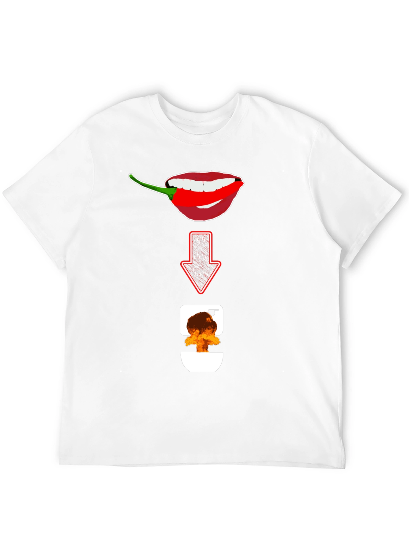 Spicy Food Humor T-Shirt: Afterburn Graphic Tee