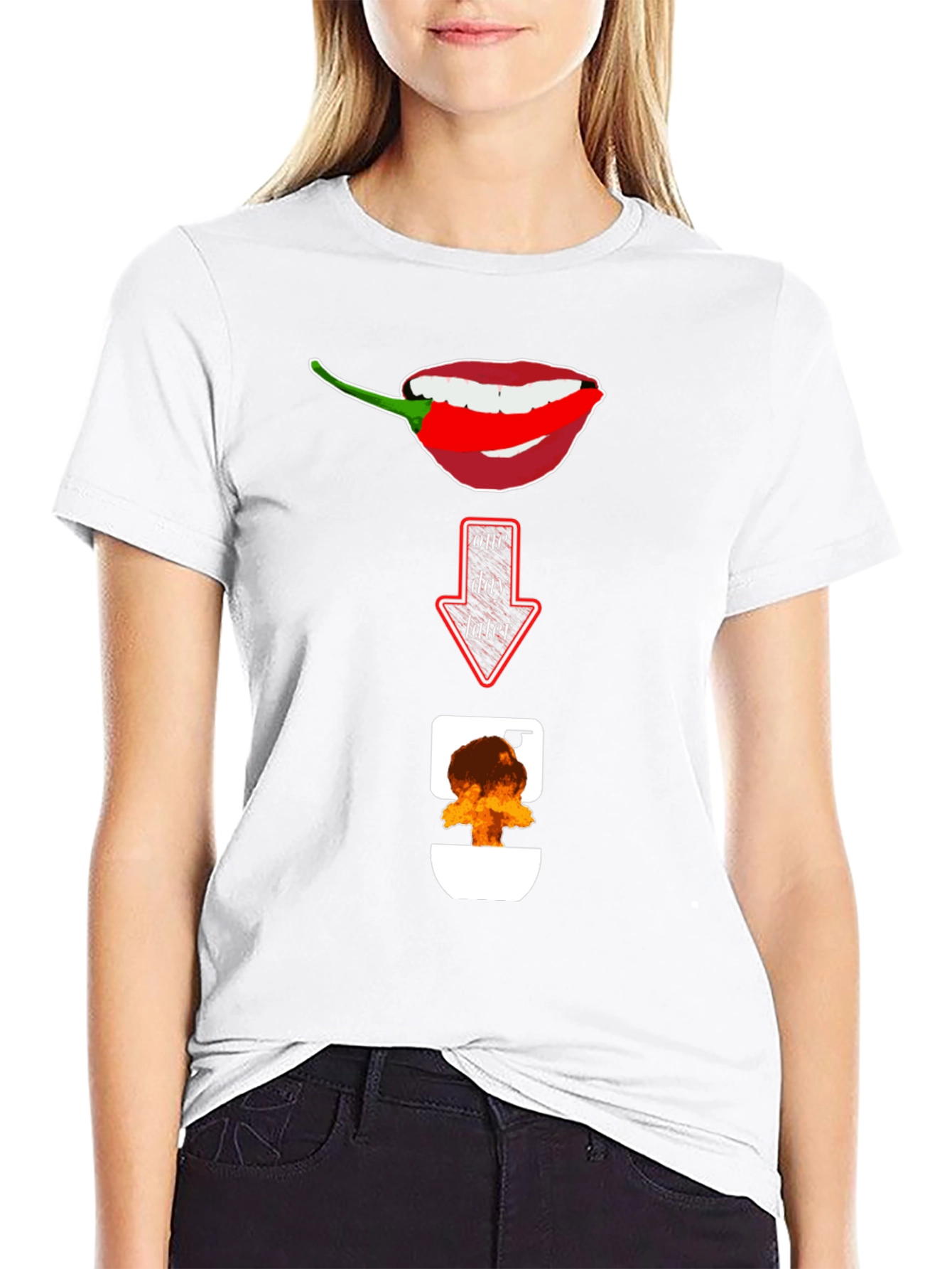 Spicy Food Humor T-Shirt: Afterburn Graphic Tee