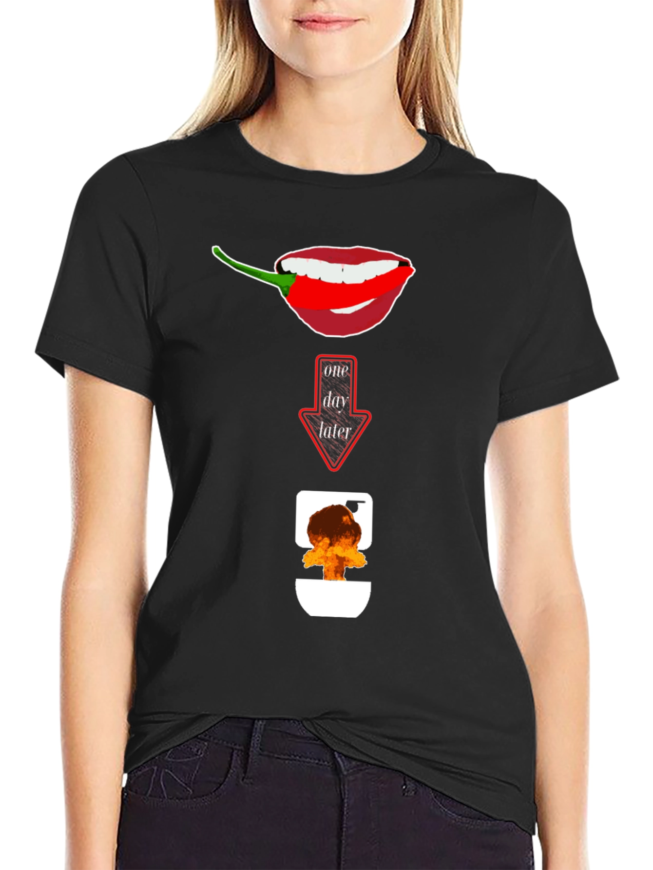 Spicy Food Humor T-Shirt: Afterburn Graphic Tee