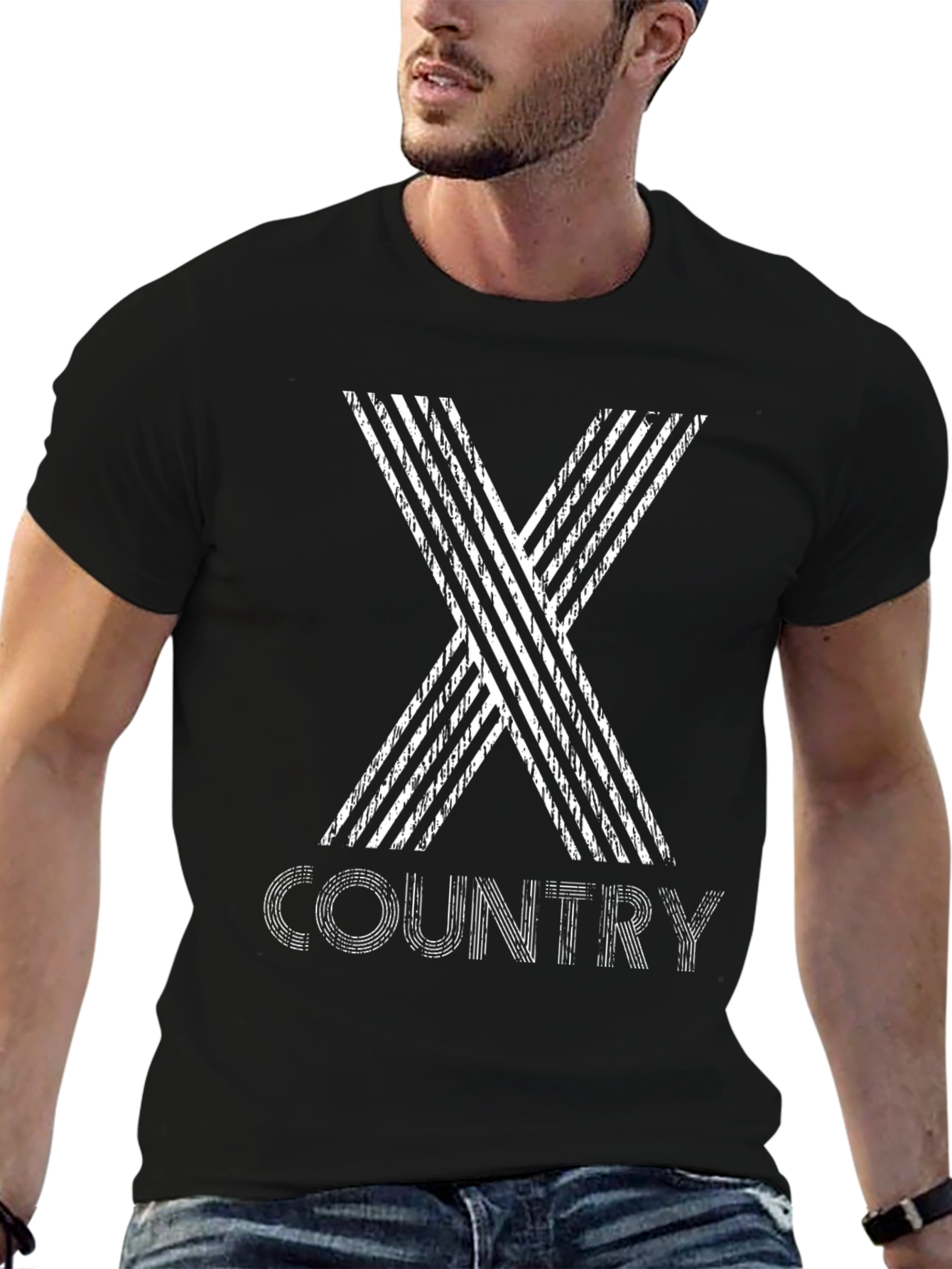 Country Music X Graphic Black T-Shirt
