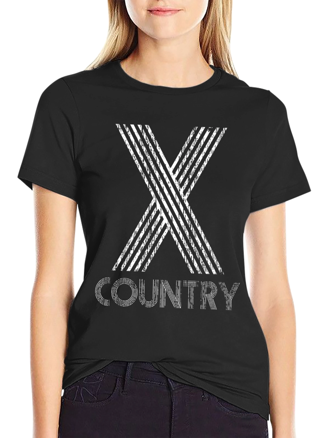 Country Music X Graphic Black T-Shirt