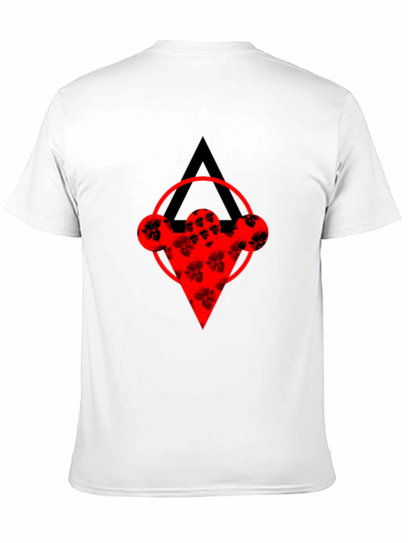 Abstract Graphic Tee - Black Cotton Blend