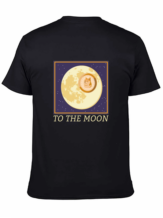 Dogecoin To The Moon T-Shirt – Crypto Moon Graphic Tee