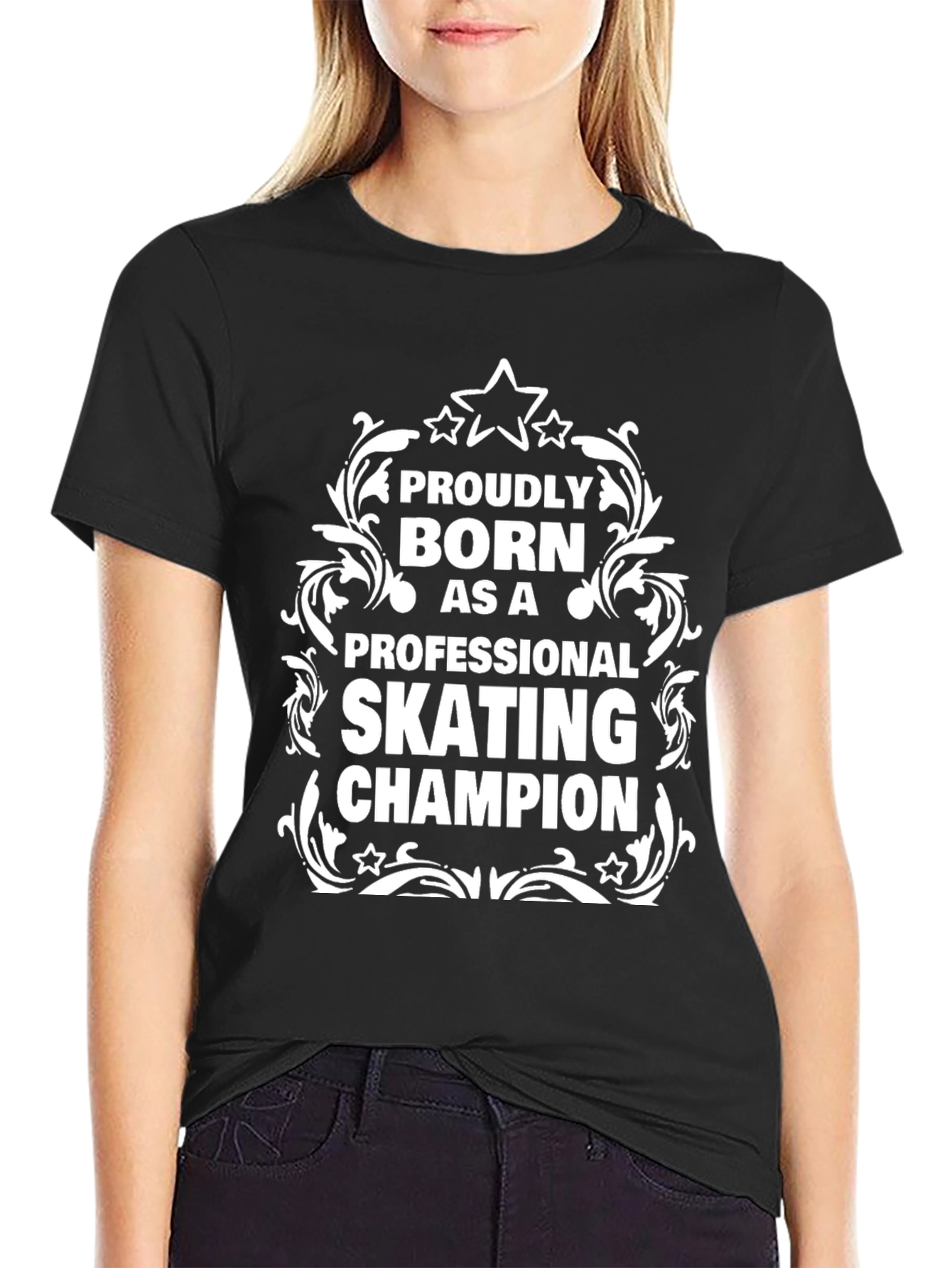 Proudly Born Skating Champion T-Shirt