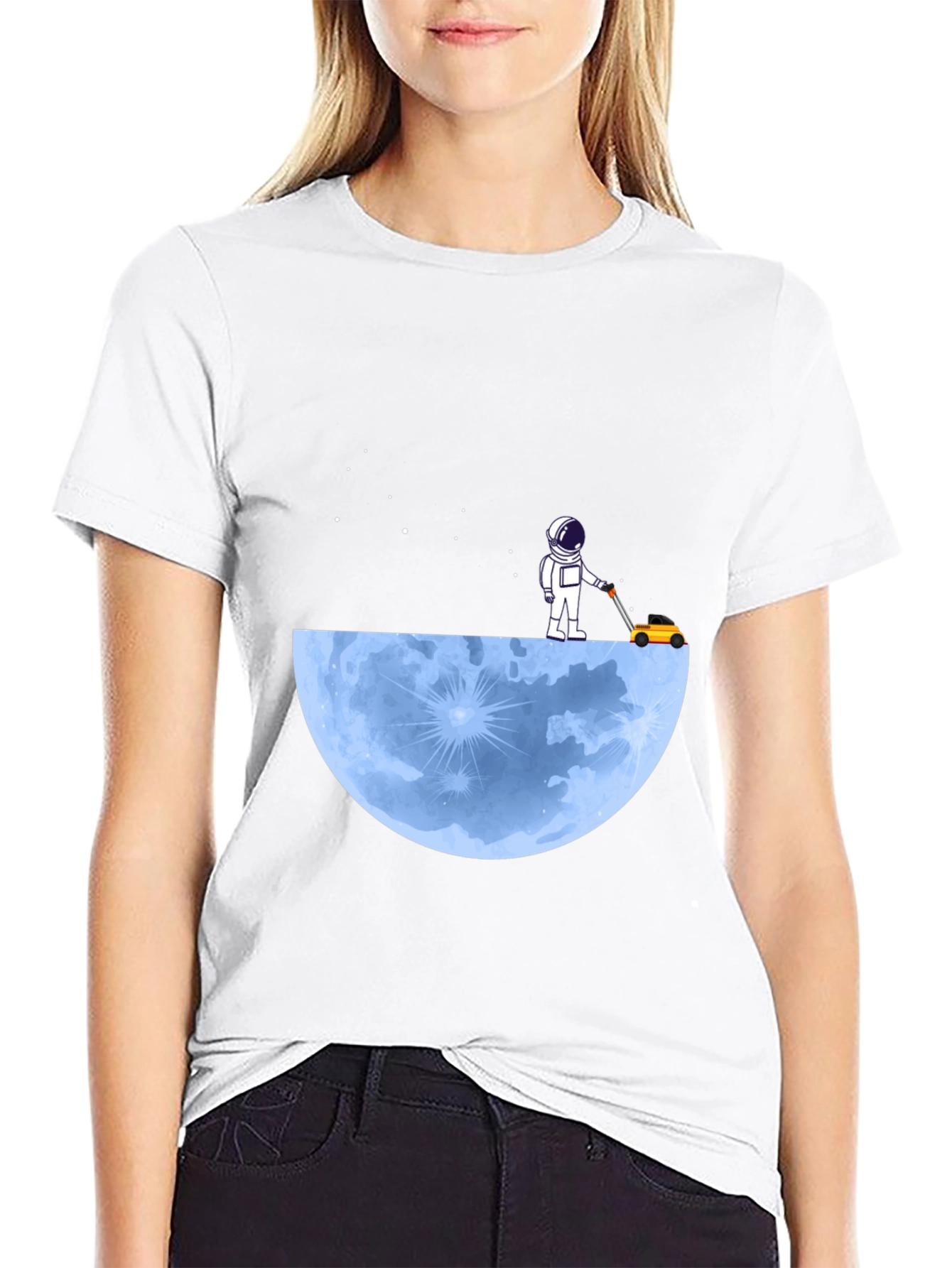 Astronaut Moon Lawn Care T-Shirt