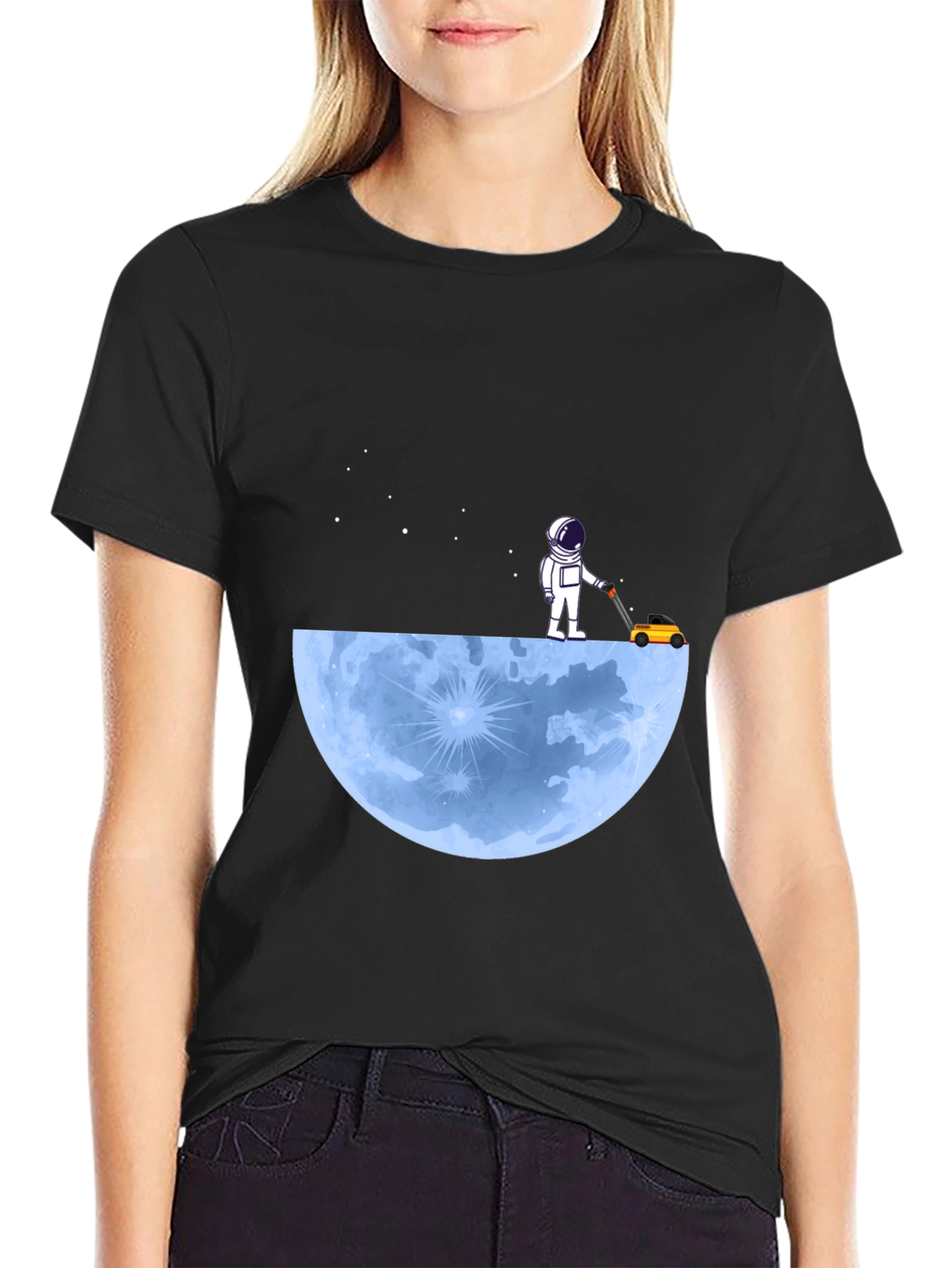 Astronaut Moon Lawn Care T-Shirt