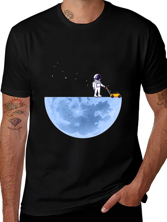 Astronaut Moon Lawn Care T-Shirt