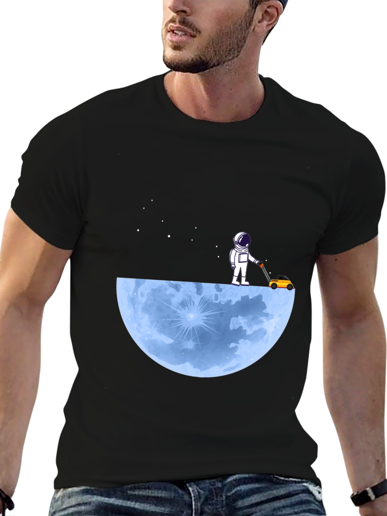 Astronaut Moon Lawn Care T-Shirt