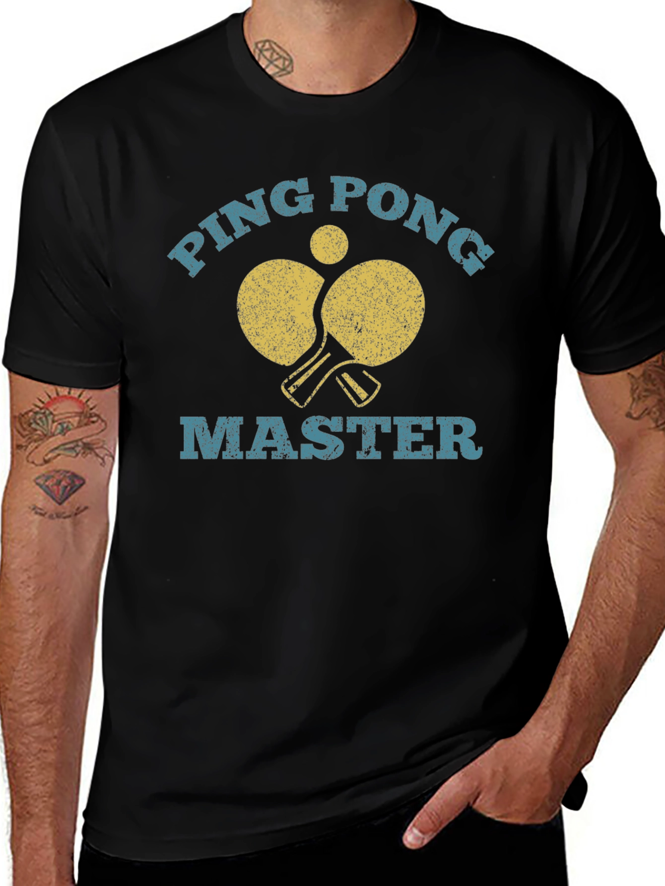 Ping Pong Master Black T-Shirt
