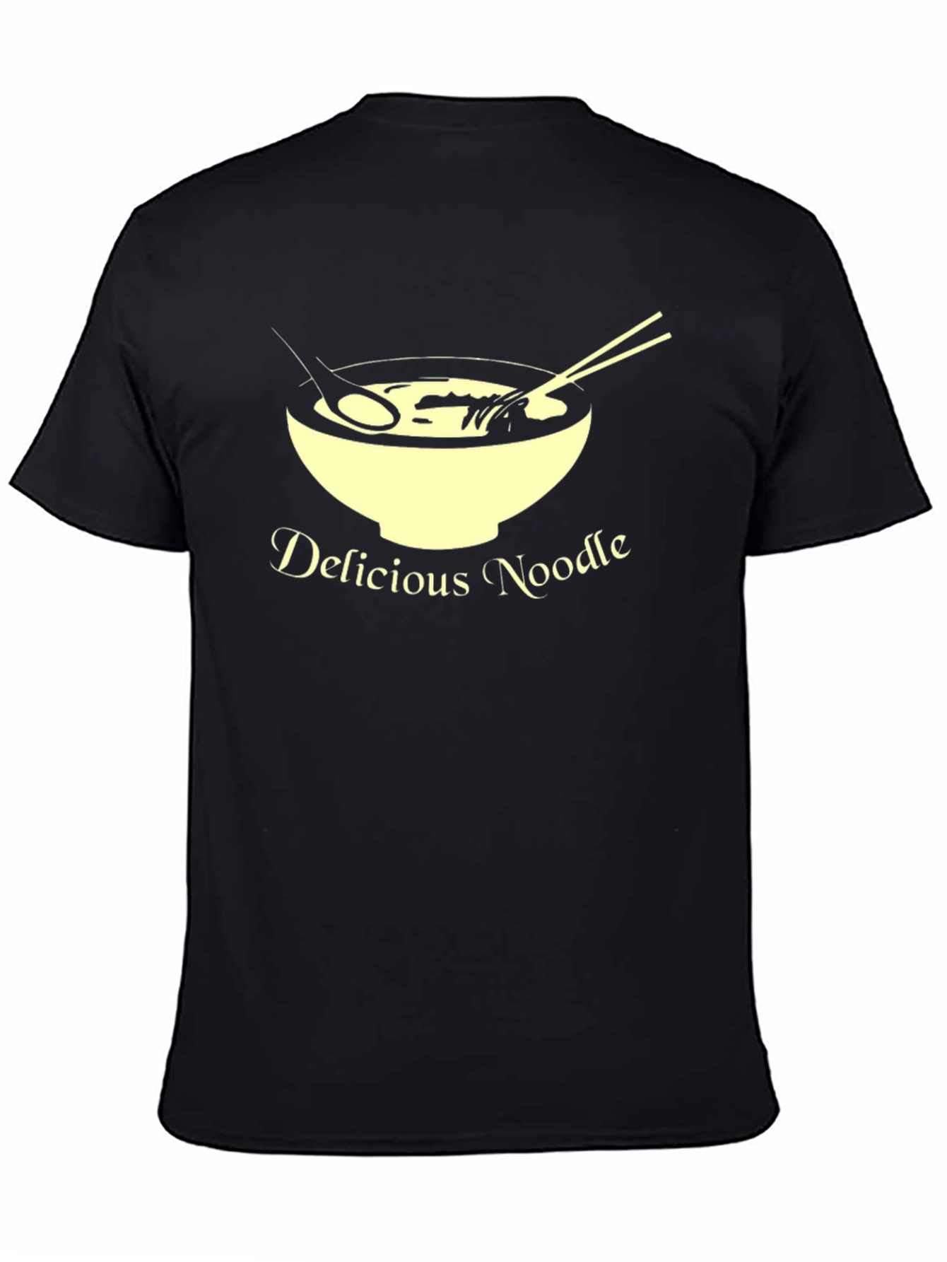 Delicious Noodle T-Shirt Unique Design Casual Wear