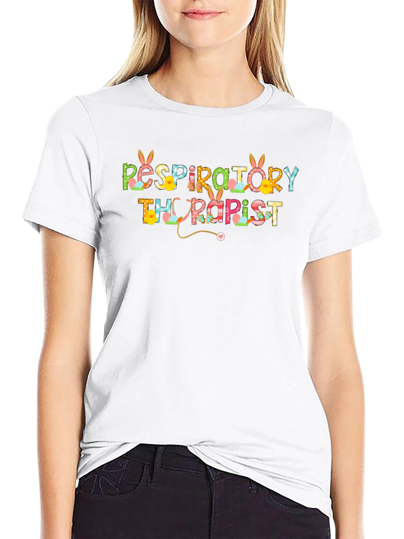 Respiratory Therapist Easter Bunny T-Shirt