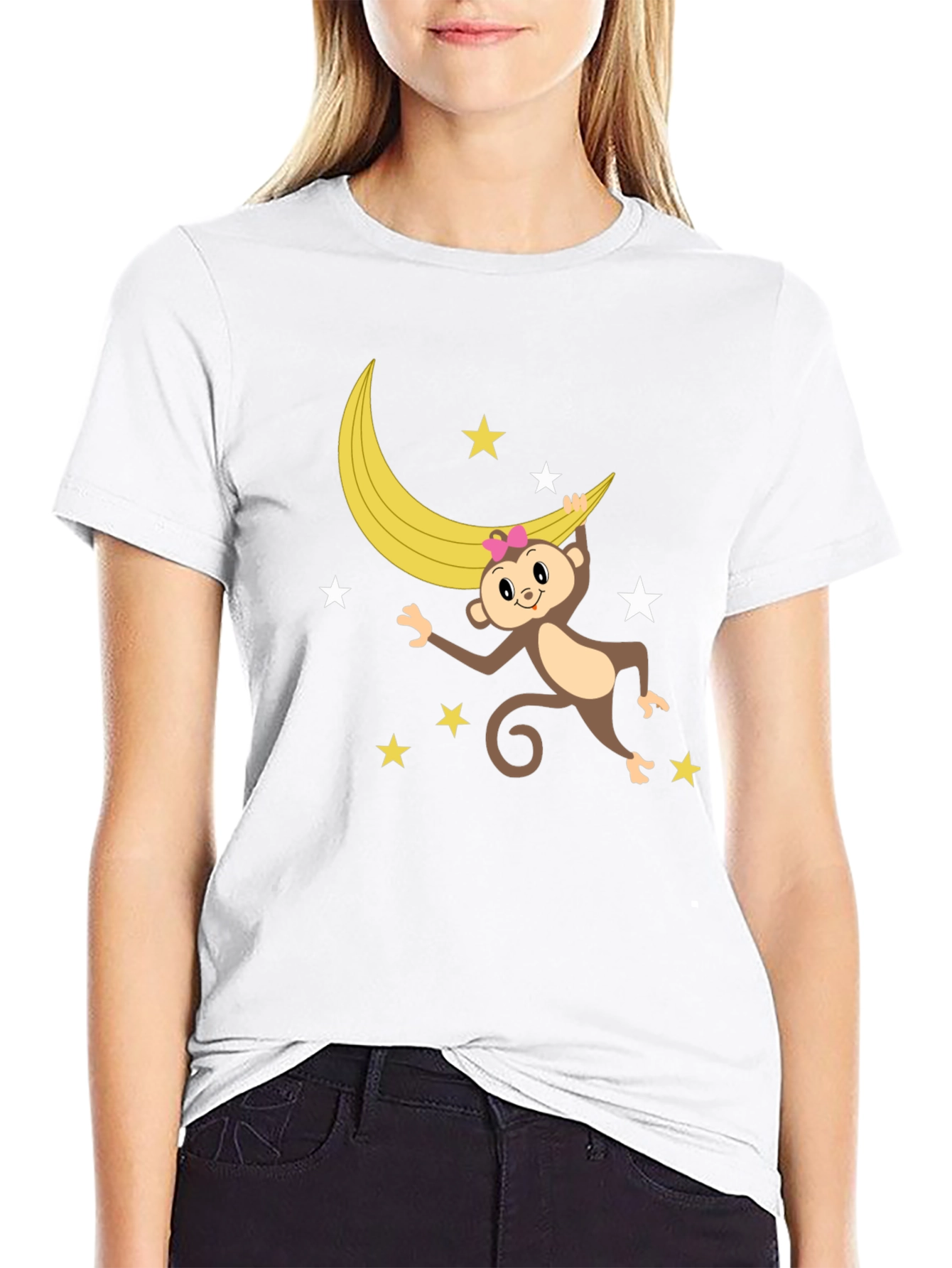Monkey & Banana Moon Graphic T-Shirt