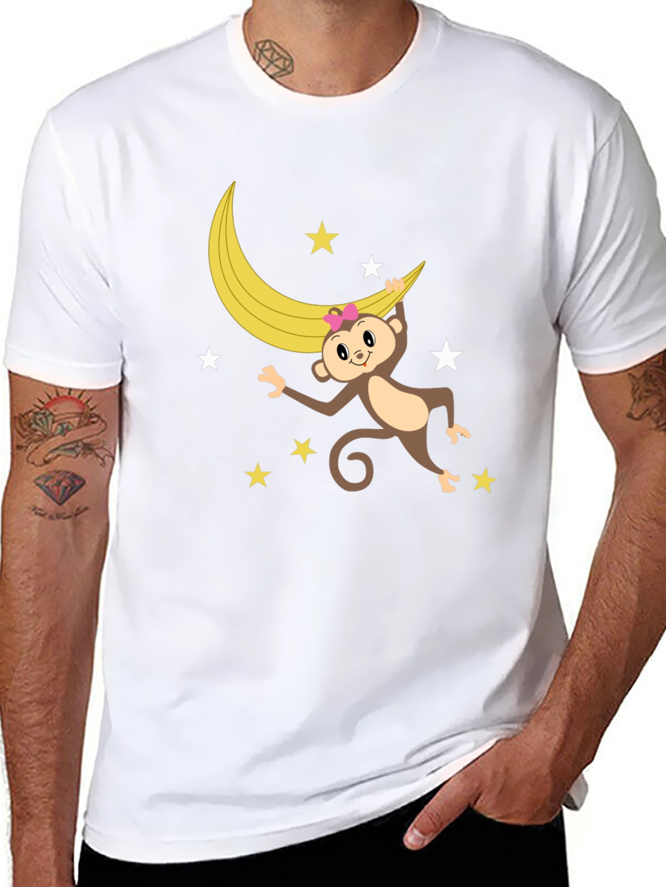 Monkey & Banana Moon Graphic T-Shirt