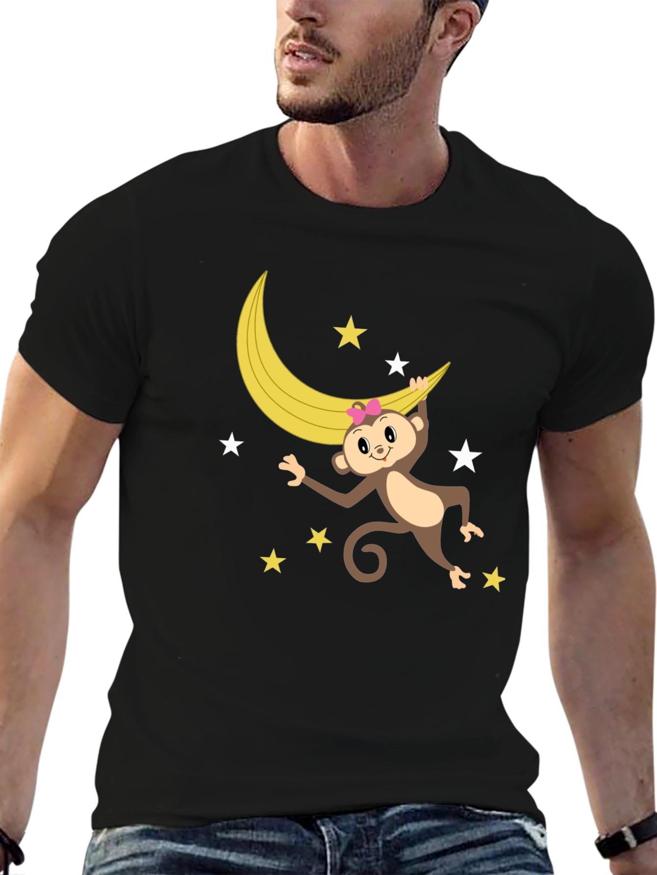 Monkey & Banana Moon Graphic T-Shirt