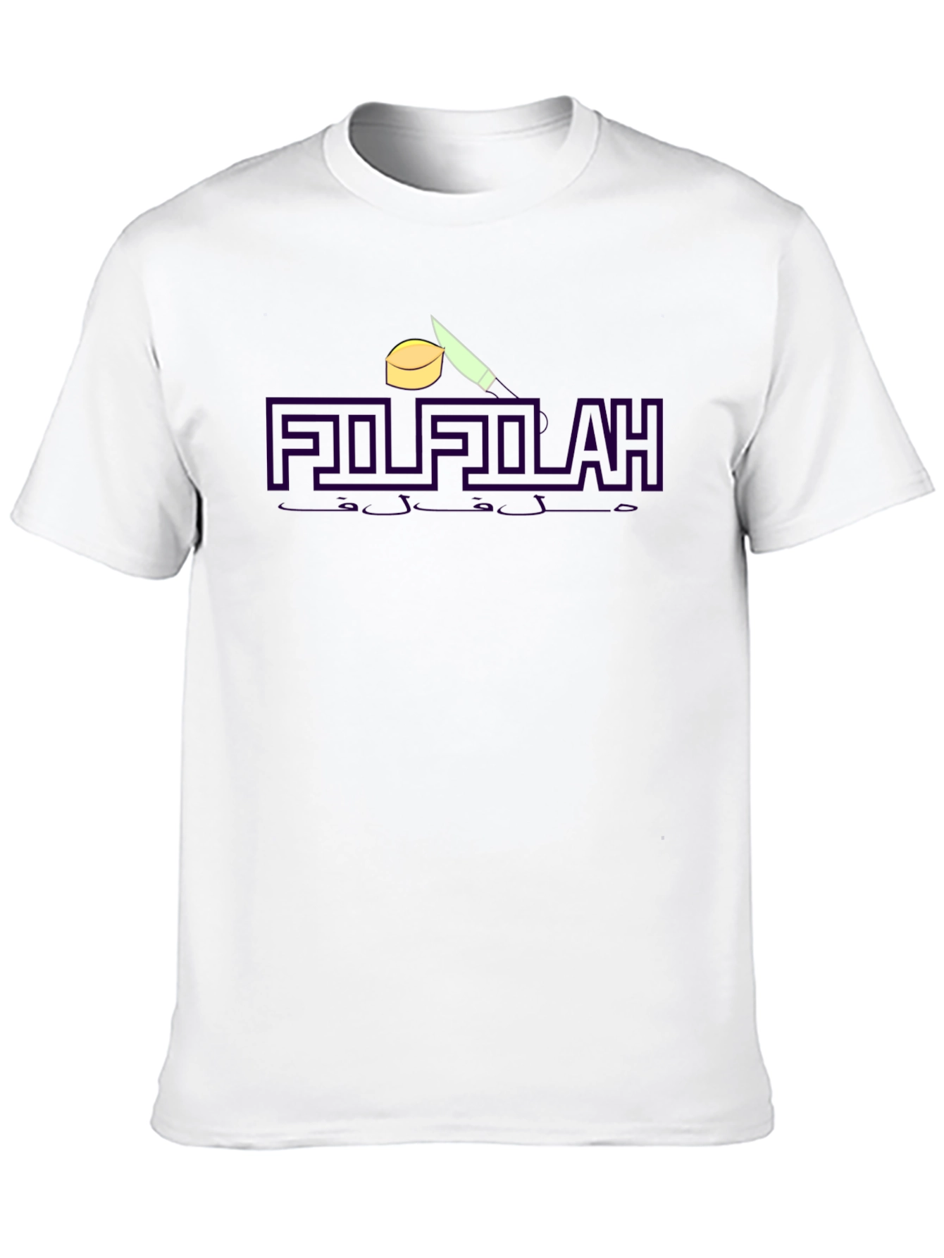 FILFLAH Graphic Tee - Modern Black Cotton T-Shirt