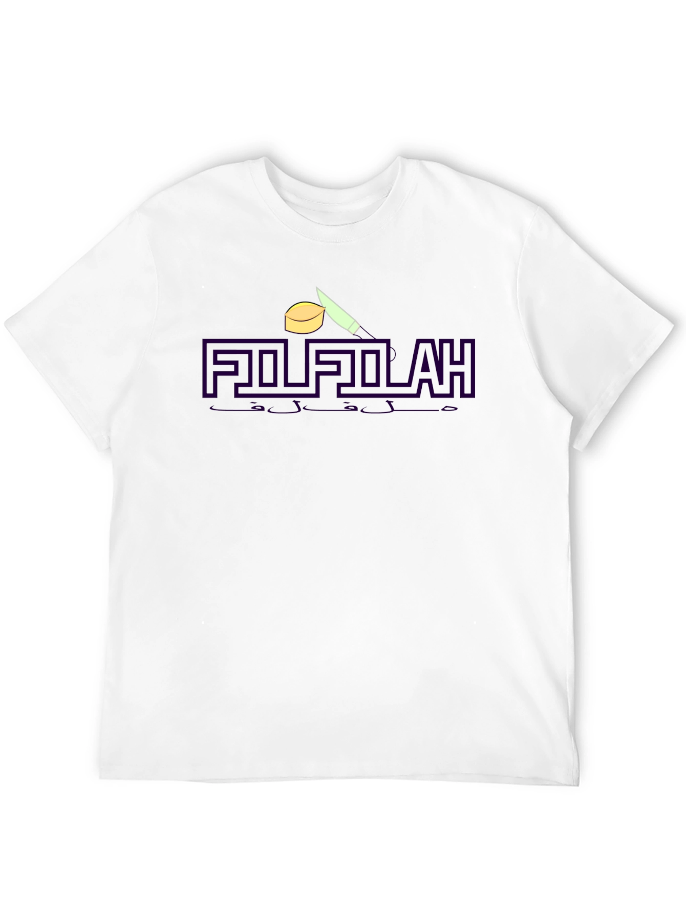 FILFLAH Graphic Tee - Modern Black Cotton T-Shirt