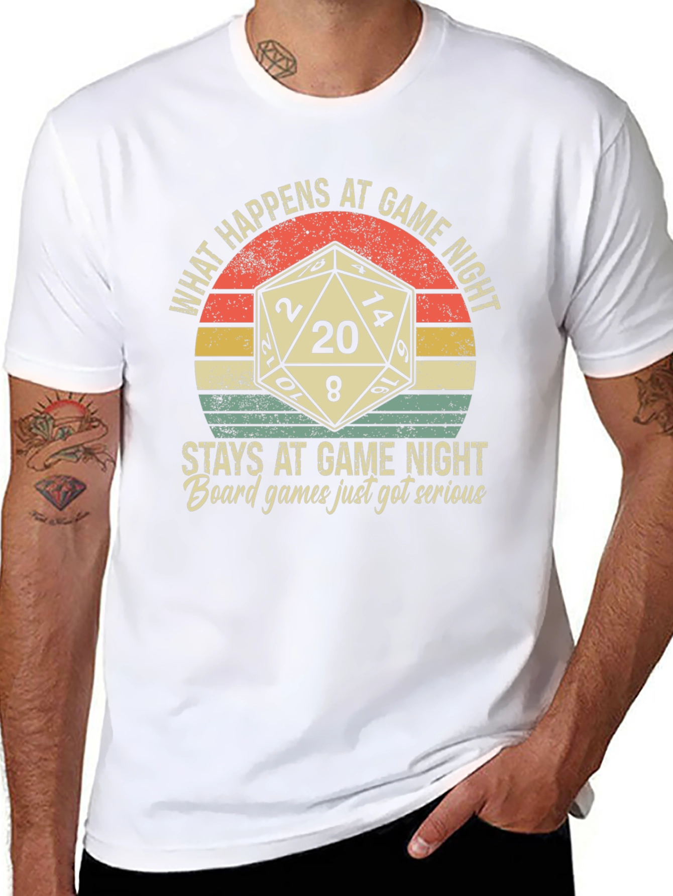 Game Night T-Shirt: Dice & Funny Slogan