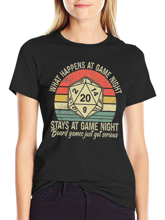 Game Night T-Shirt: Dice & Funny Slogan