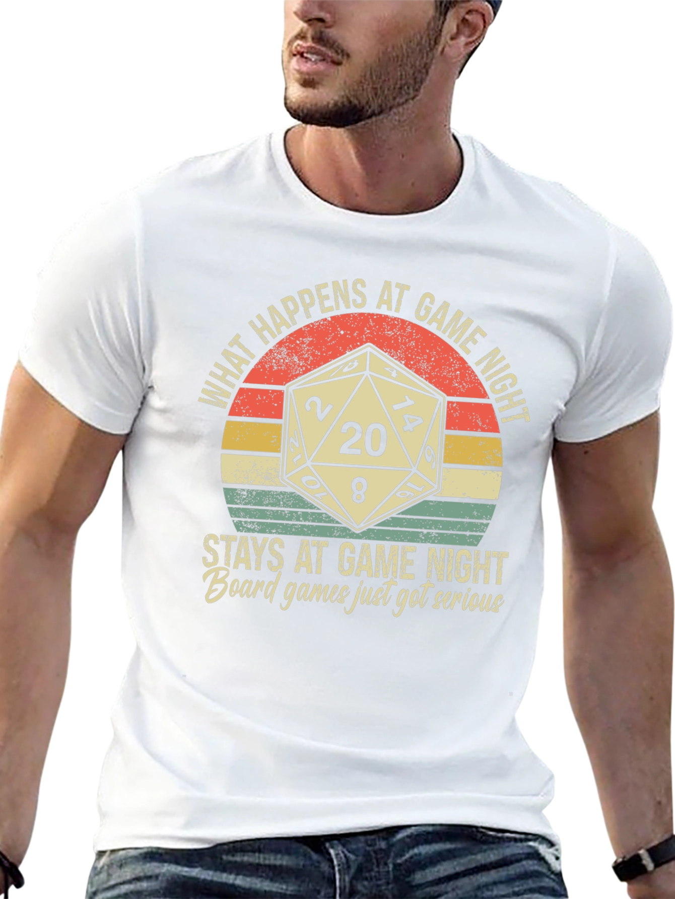 Game Night T-Shirt: Dice & Funny Slogan