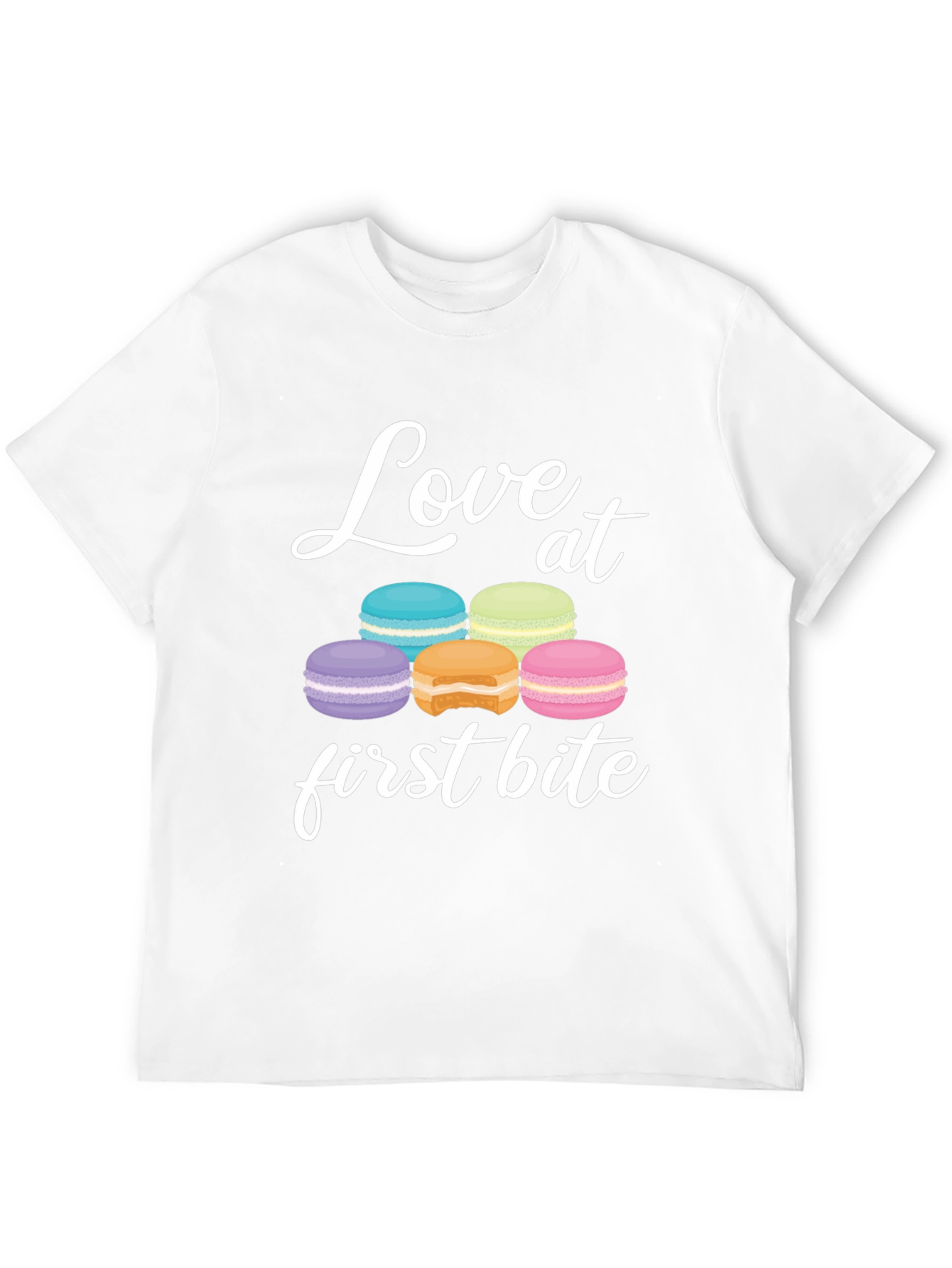 Love at First Bite Macaron Graphic T-Shirt