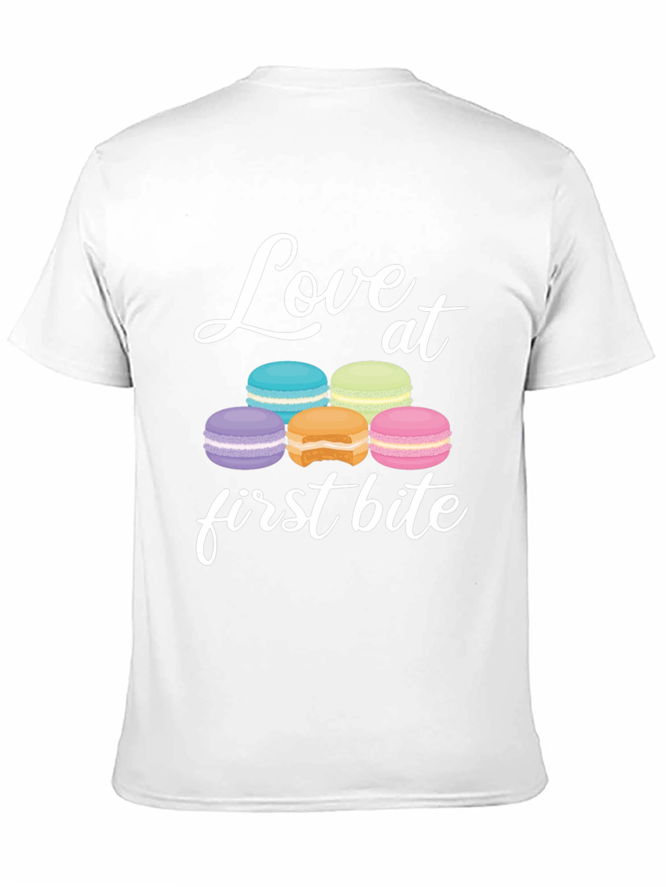 Love at First Bite Macaron Graphic T-Shirt