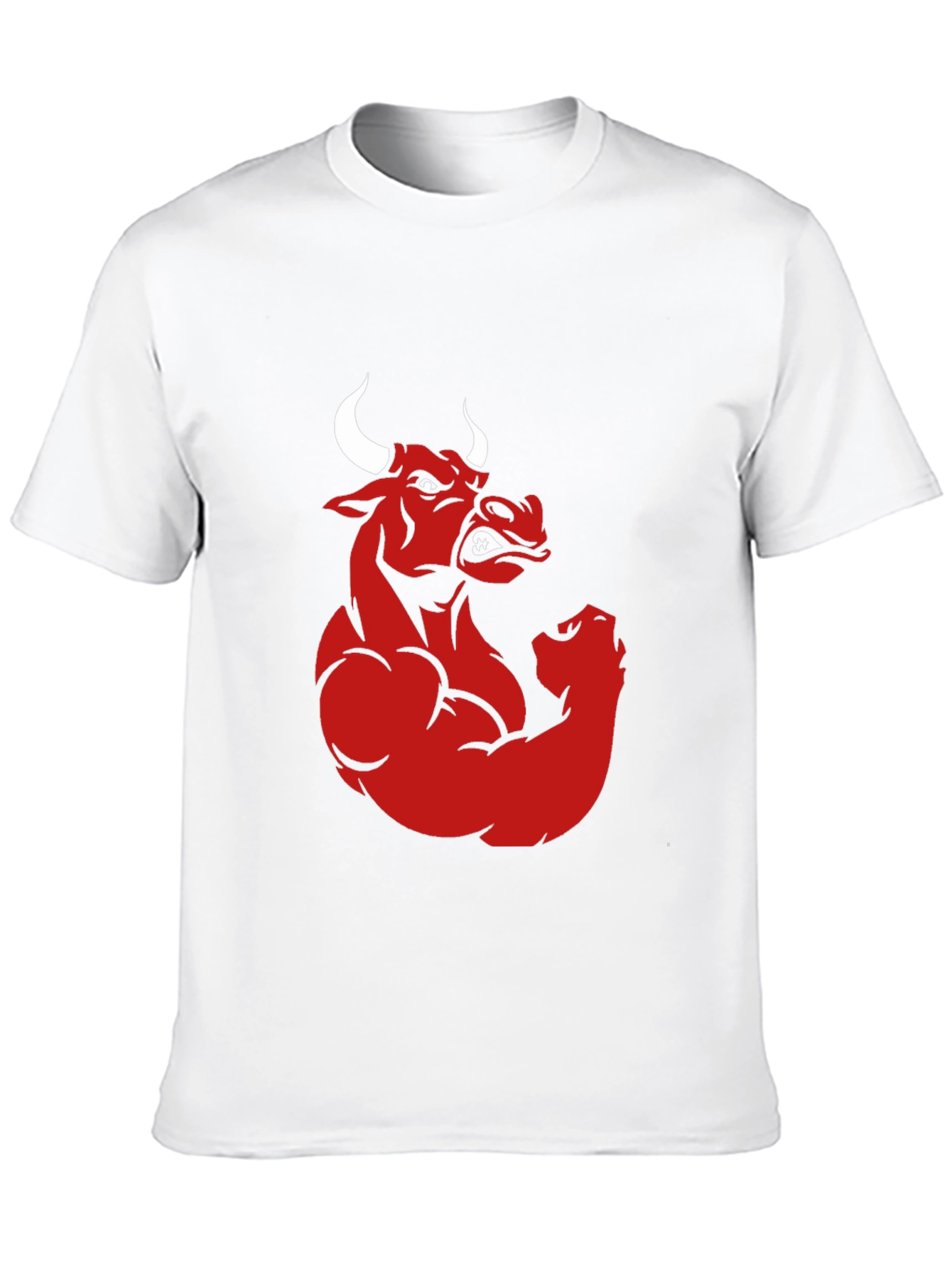 Red Bull Muscle Graphic Print Black T-Shirt