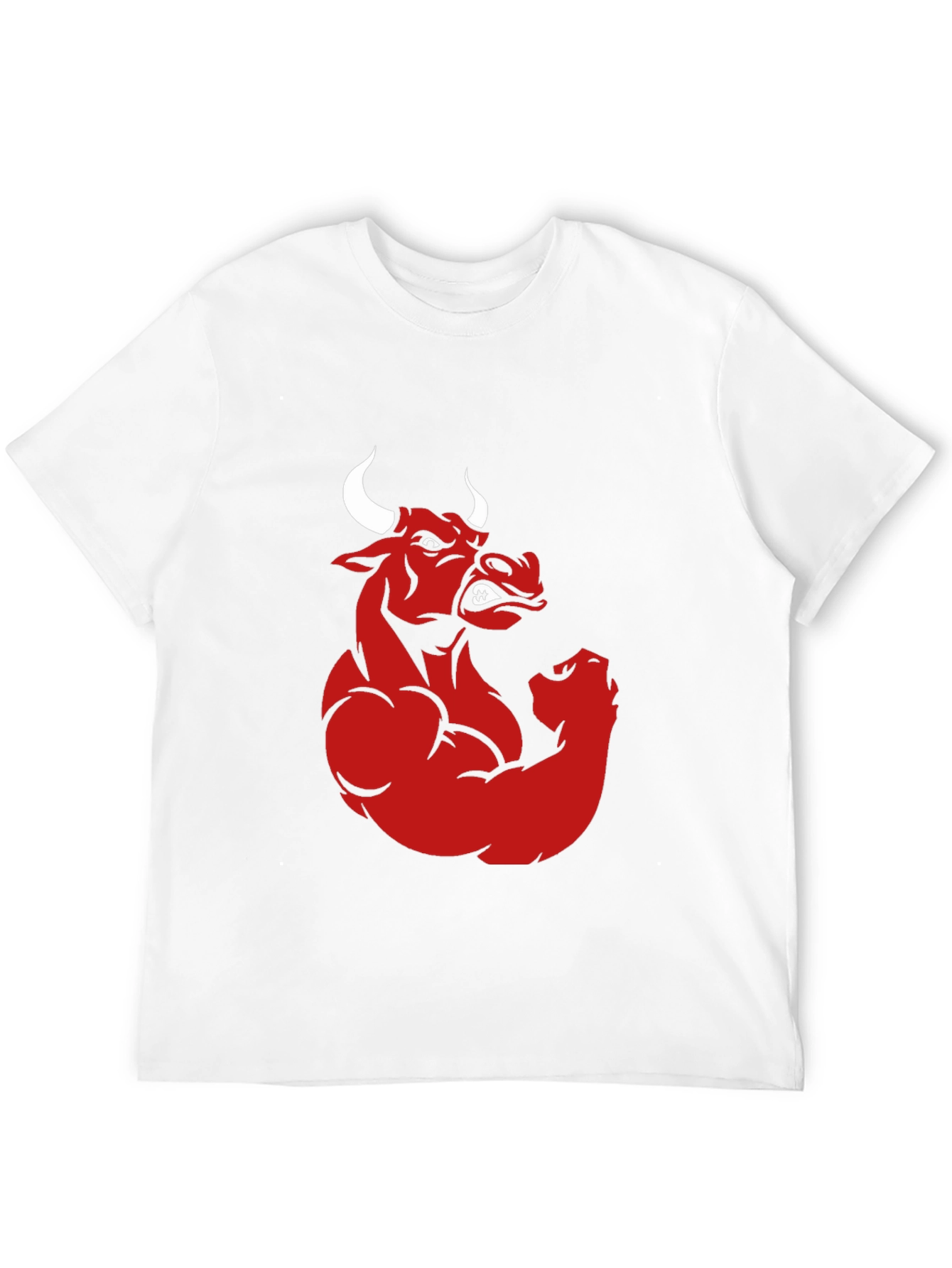 Red Bull Muscle Graphic Print Black T-Shirt